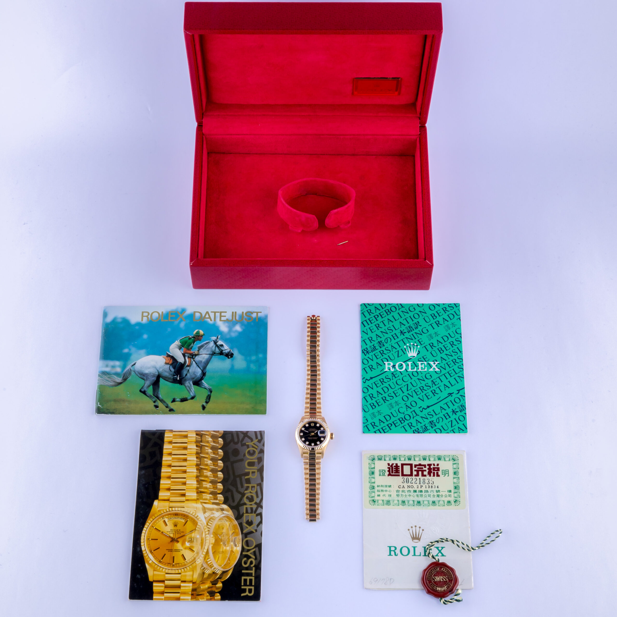 Rolex Lady-Datejust Black Diamond 69178 1991 (Full Set) 8 rolex-lady-datejust-69178-5