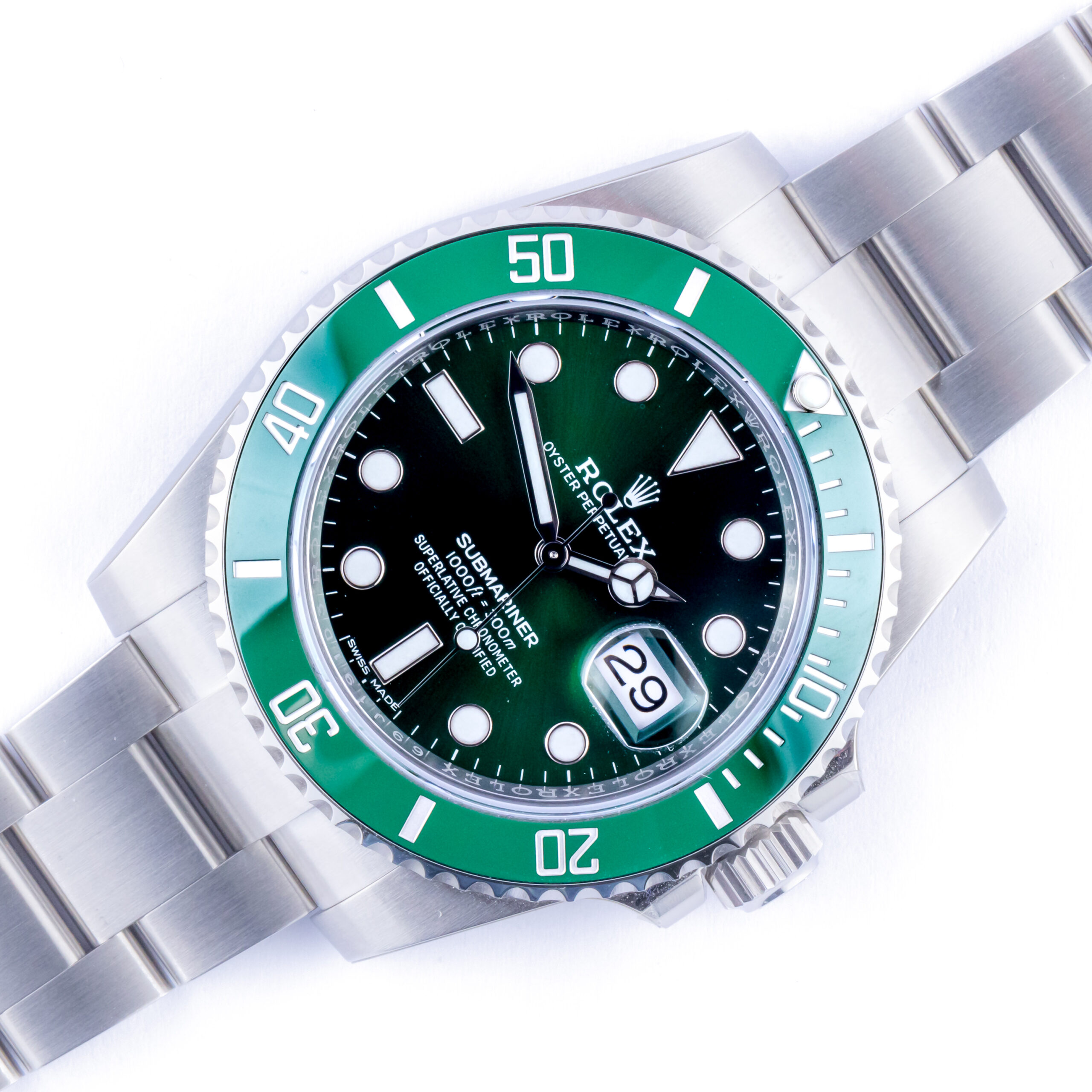 NUE Rolex Submariner Hulk 116610LV 2019 (Vollständiger Satz) 1 Rolex Submariner Hulk 116610LV