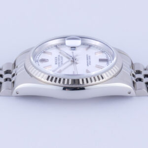 Rolex Oyster Perpetual Datejust Silver Linen 16234 1991 (Vollständiger Satz) 12 Rolex Datejust 16234