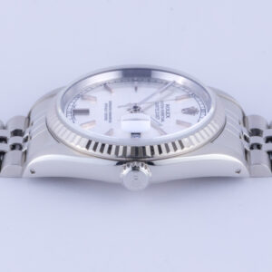Rolex Oyster Perpetual Datejust Silver Linen 16234 1991 (Vollständiger Satz) 13 Rolex Datejust 16234