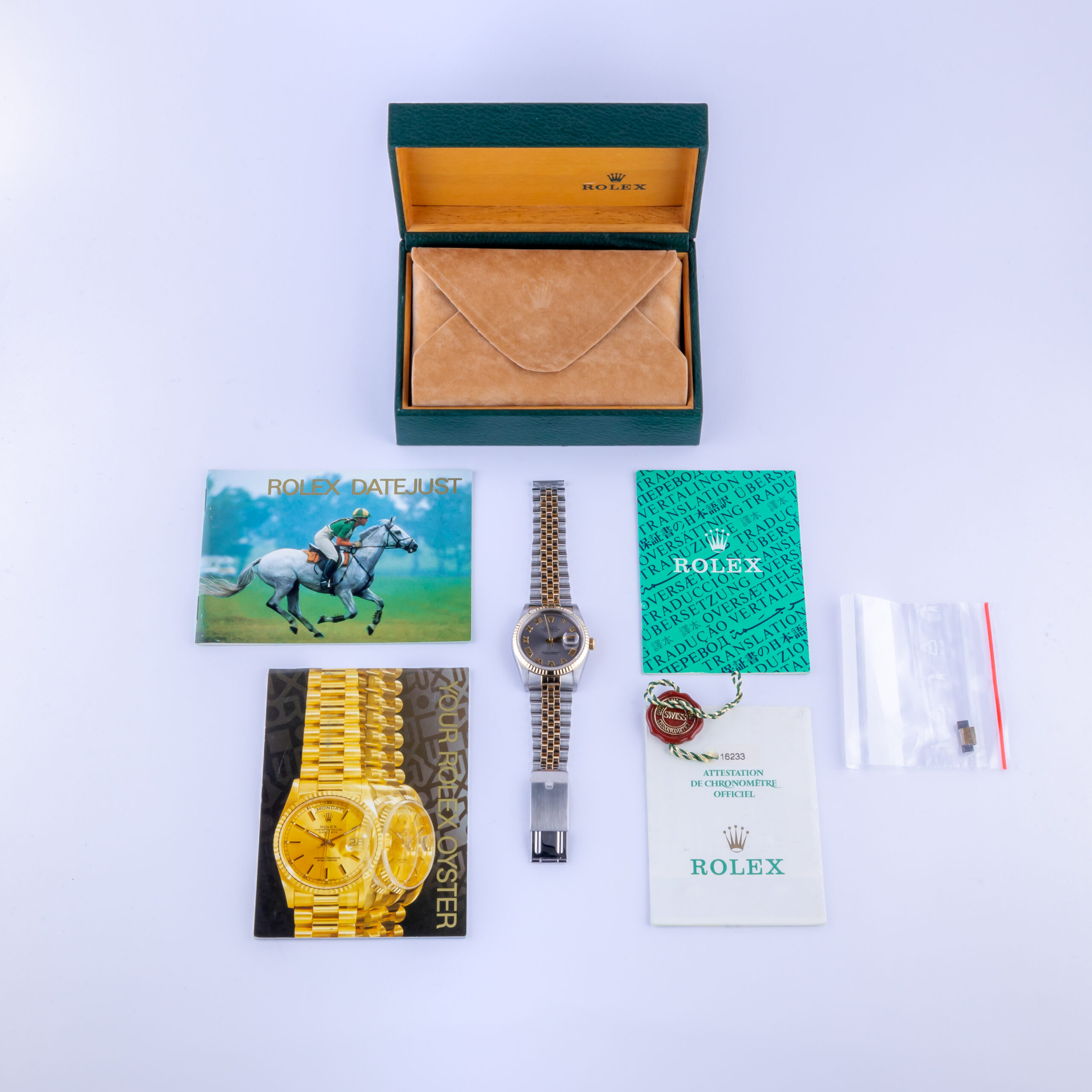 Rolex Oyster Perpetual Datejust Grey Roman 16233 1997 (Full Set) 8 Rolex Datejust 16233