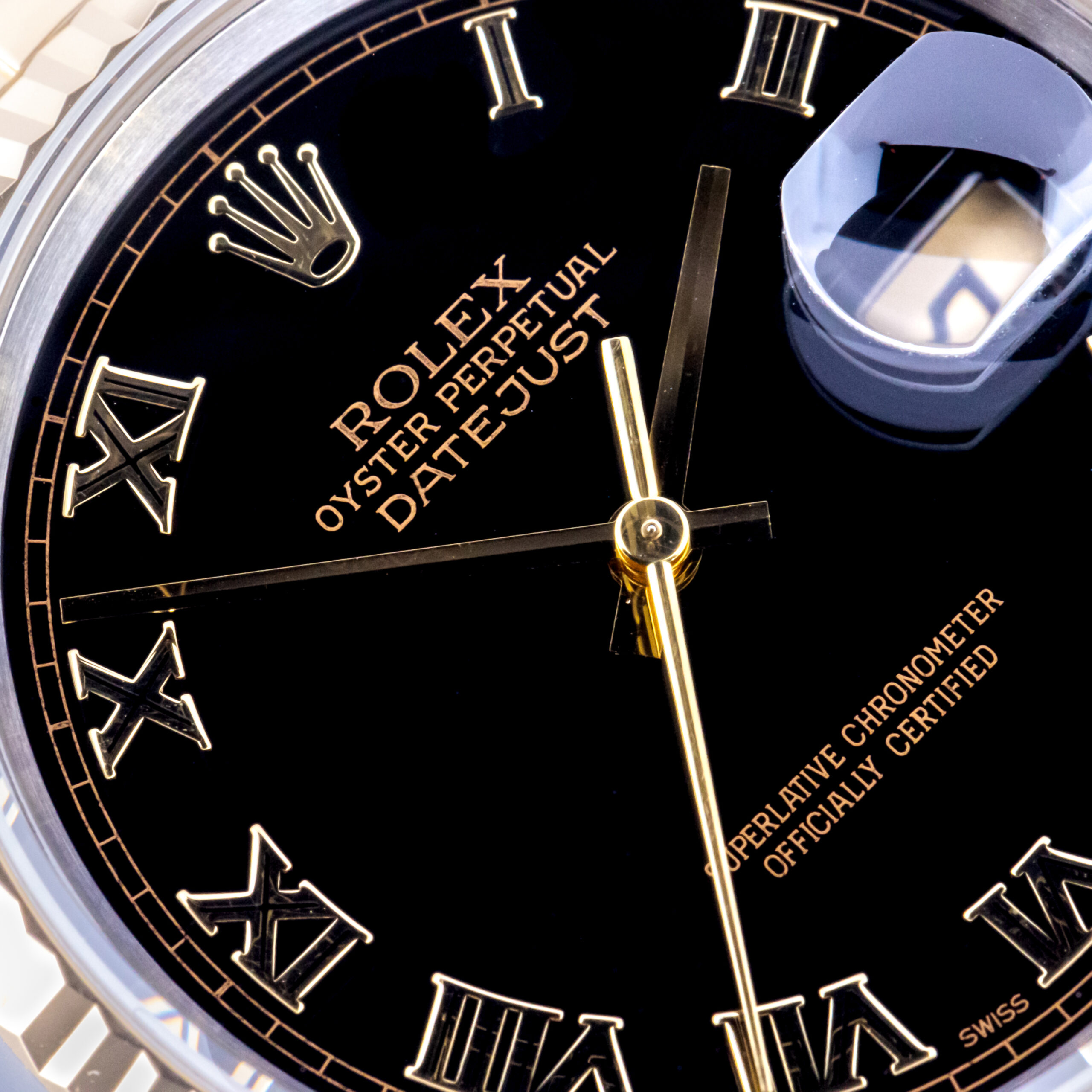 Rolex Oyster Perpetual Datejust Black Roman 16233 1997 (Vollständiger Satz) 2 rolex-datejust-16233-45