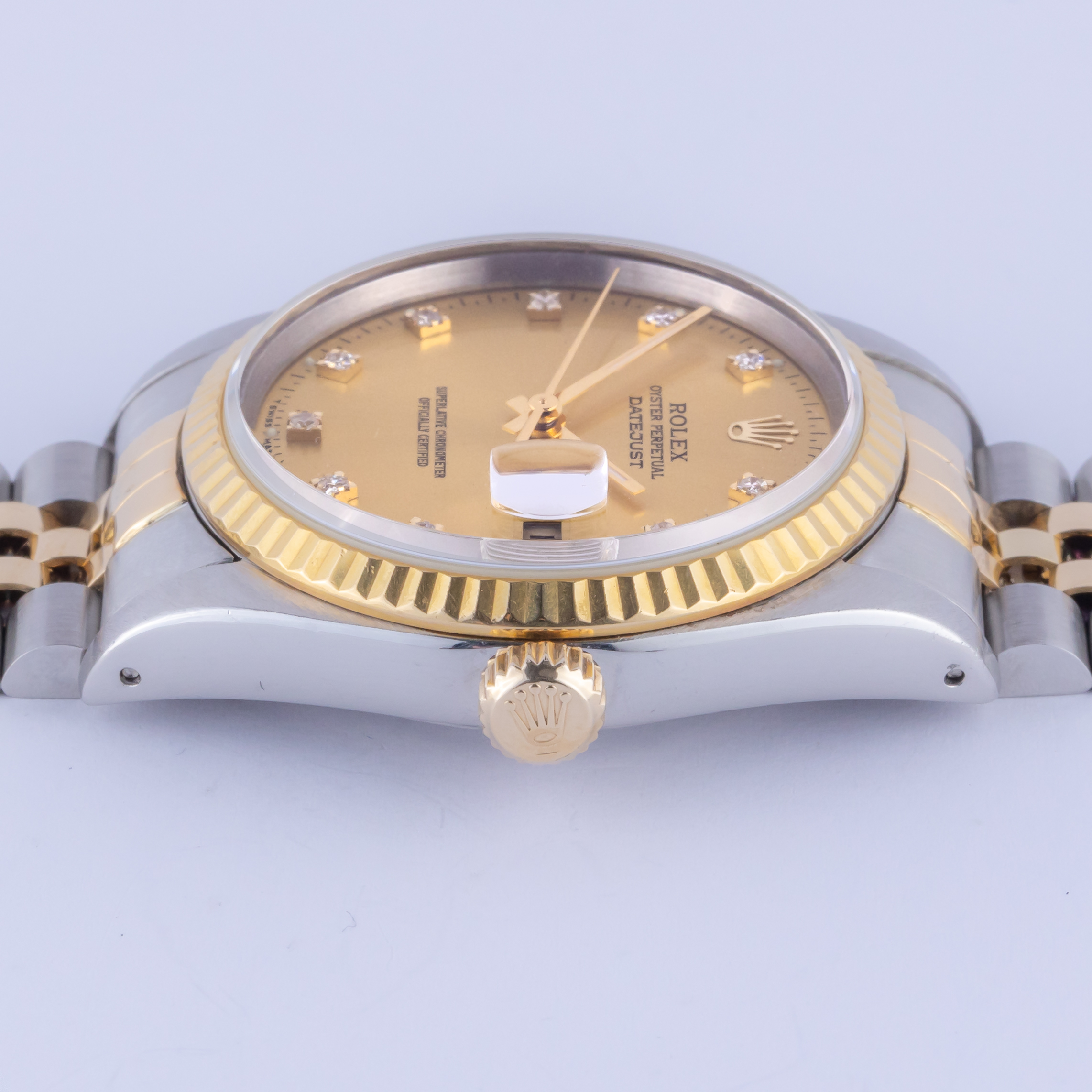 Rolex Oyster Perpetual Datejust Champagne Diamond 16233 1993 (Full Set) 6 rolex-datejust-16233-44