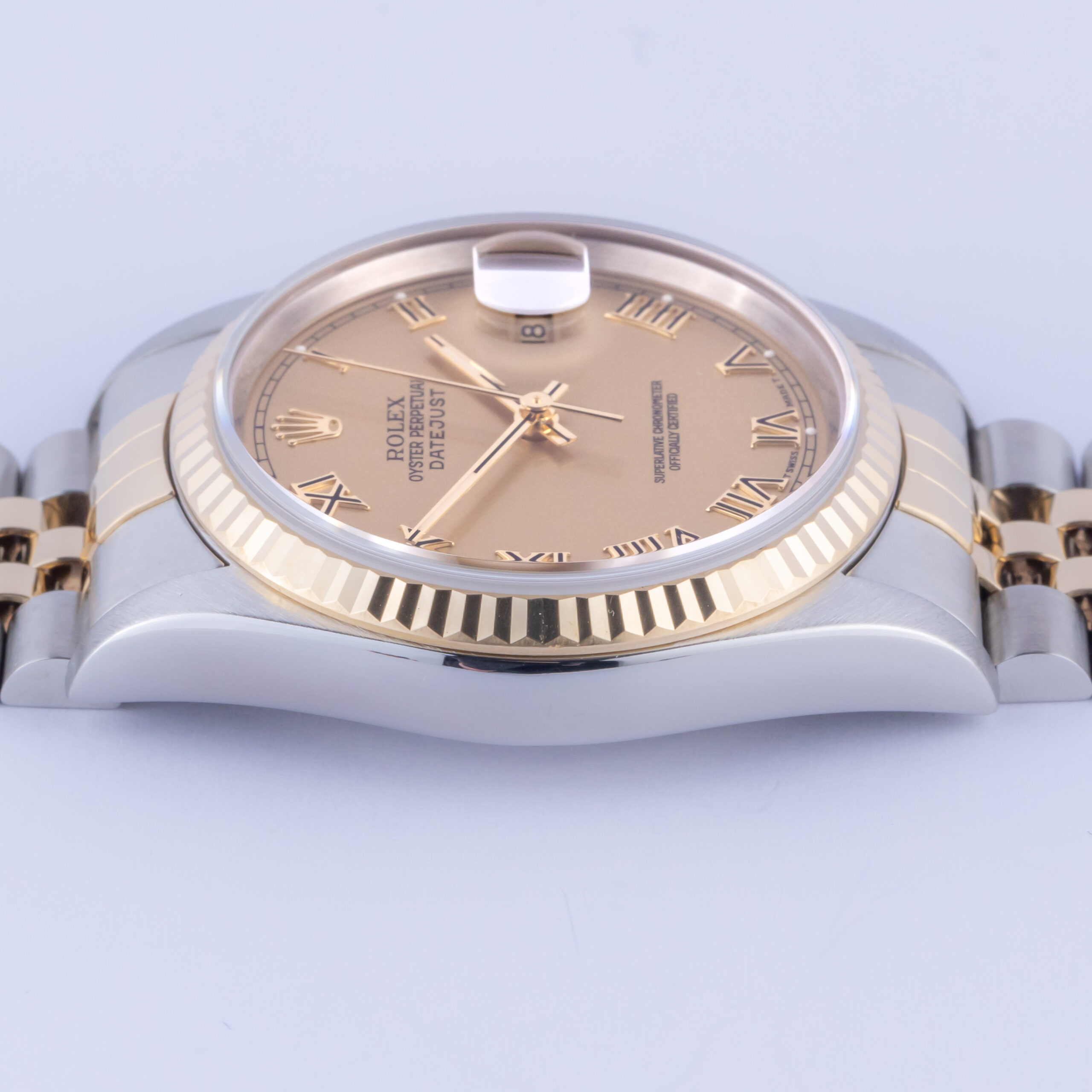 Rolex Oyster Perpetual Datejust Champagne Roman 16233 1995 (Vollständiger Satz) 5 rolex-datejust-16233-47