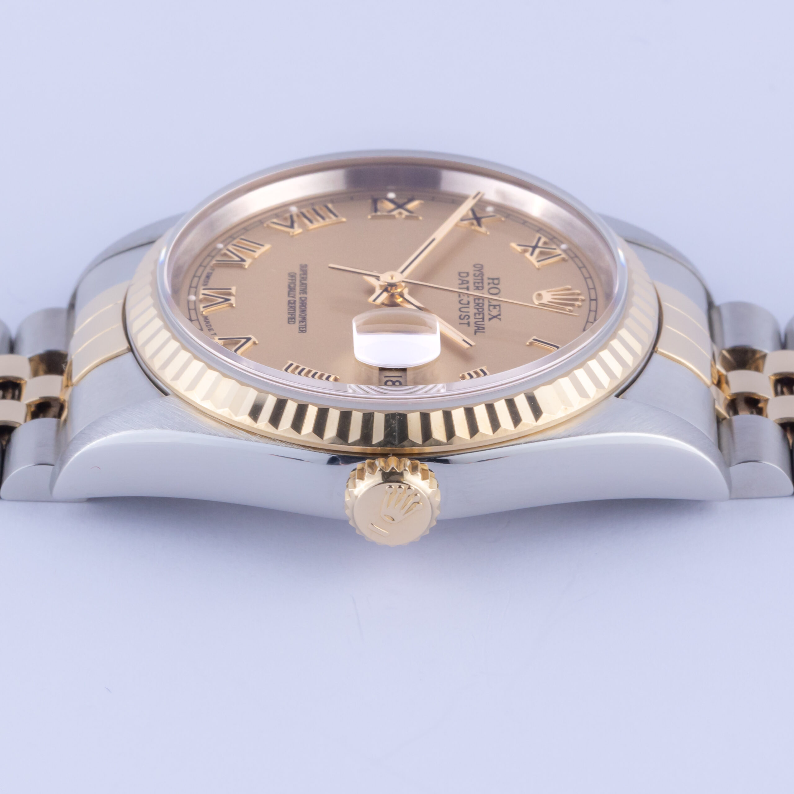 Rolex Oyster Perpetual Datejust Champagne Roman 16233 1995 (Vollständiger Satz) 6 rolex-datejust-16233-47