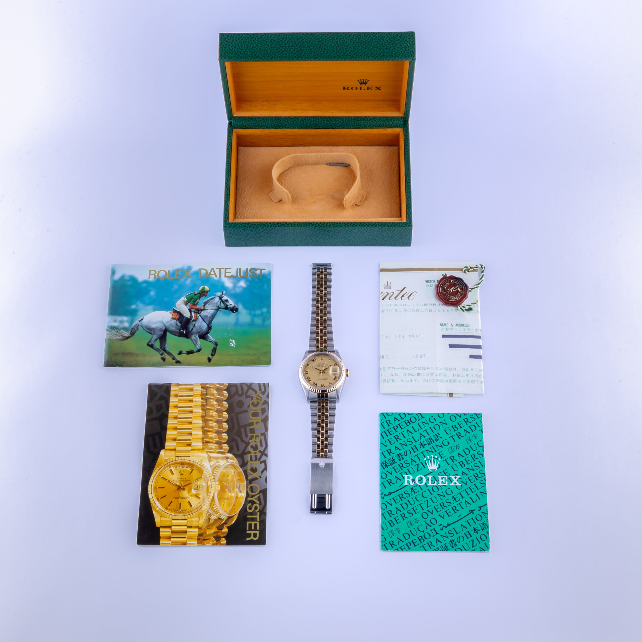 Rolex Oyster Perpetual Datejust Champagne Roman 16233 1995 (Vollständiger Satz) 8 rolex-datejust-16233-47