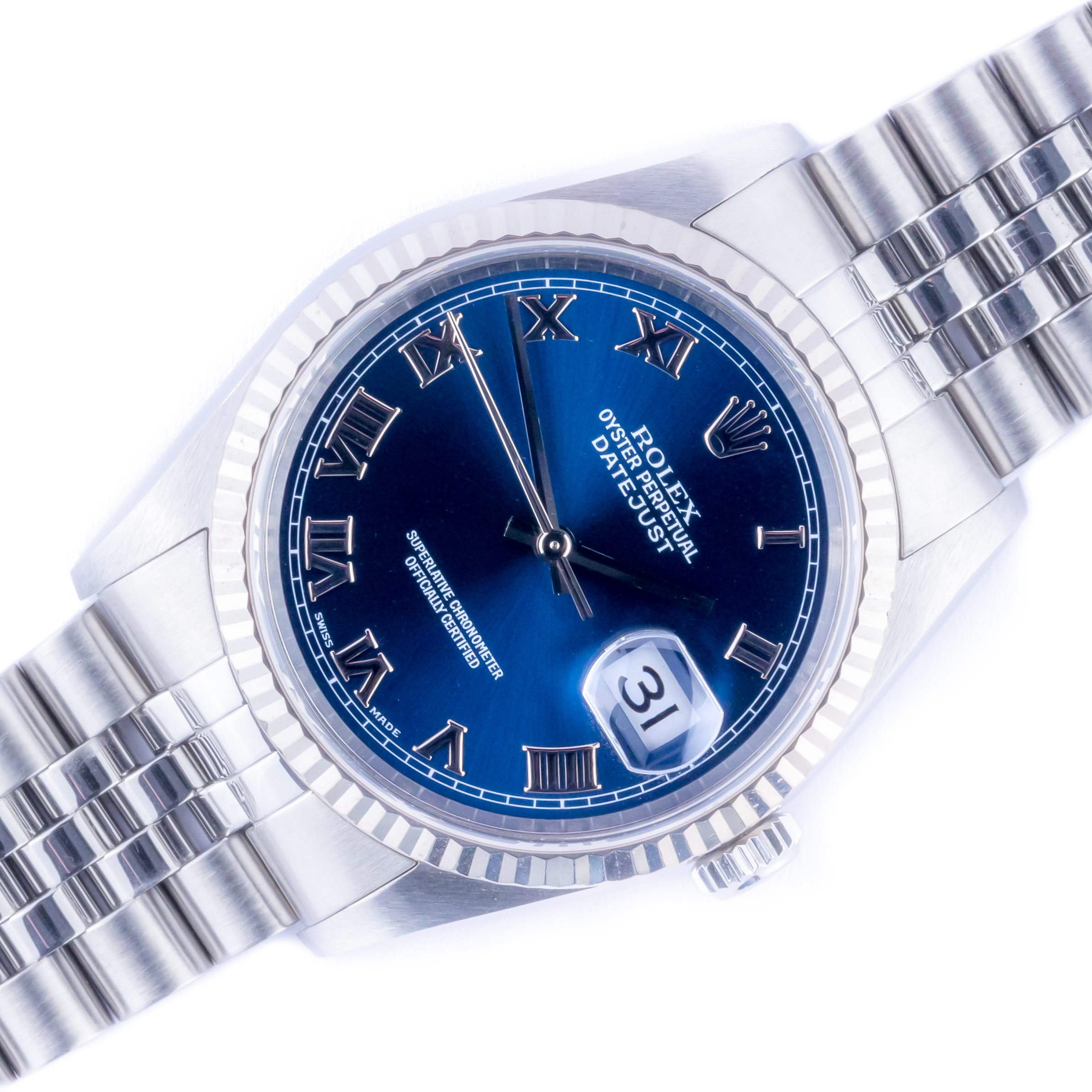 Rolex Oyster Perpetual Datejust Blue Roman 16234 1999 (Box) 1 rolex-datejust-16234-40