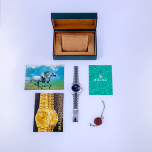 Rolex Oyster Perpetual Datejust Blue Roman 16234 1999 (Box) 15 2E0B7643 1CG 3M Langedyk Vintage Watches