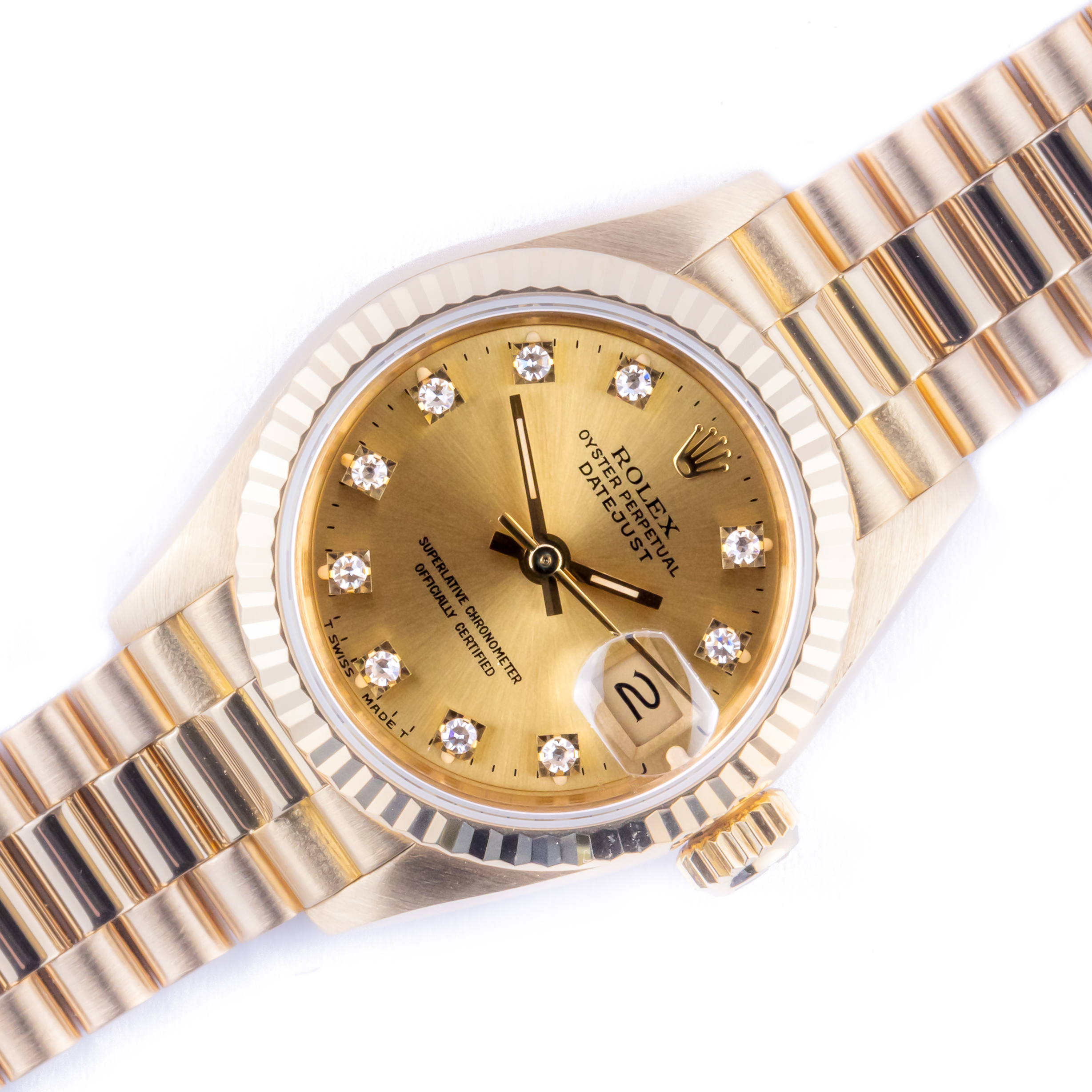 Rolex Lady-Datejust Champagne Diamond 69178 1989 (Vollständiger Satz) 1 rolex-lady-datejust-69178-8