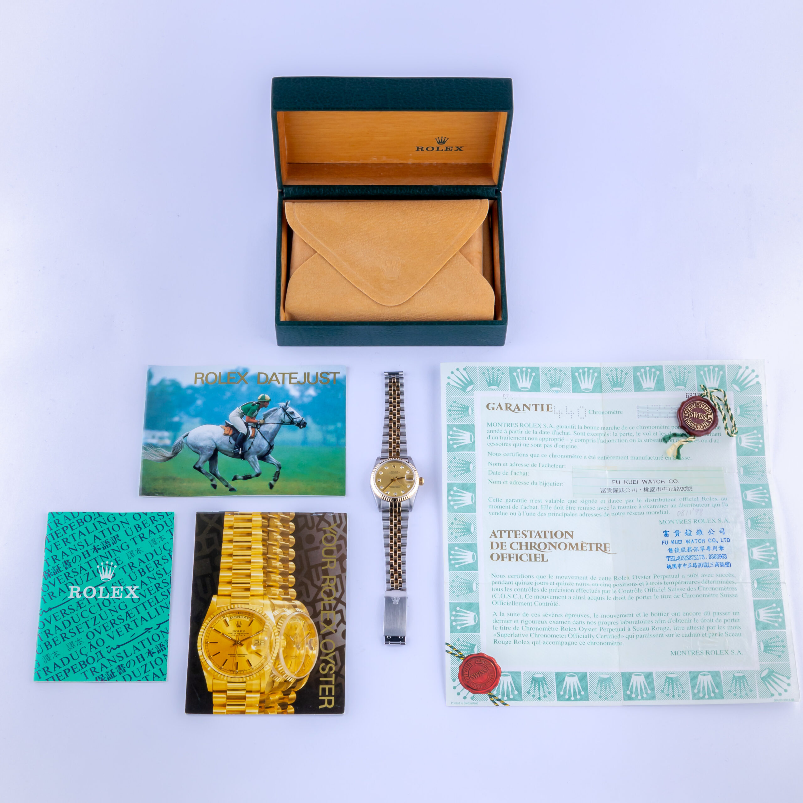 Rolex Datejust Mid-Size Champagne Diamond 68273 1995 (Full Set) 8 rolex-datejust-mid-size-68273-7