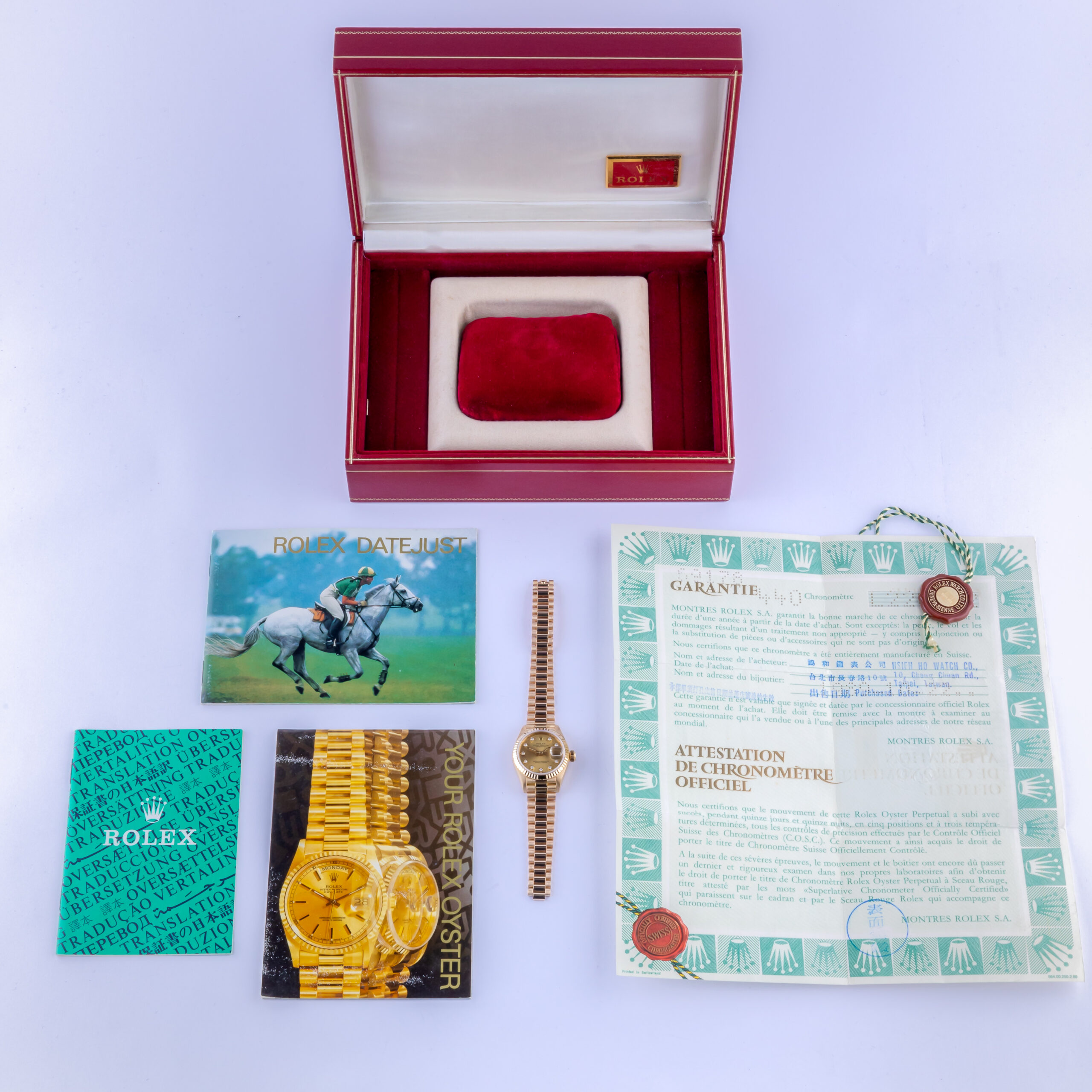 Rolex Lady-Datejust Champagne Diamond 69178 1989 (Vollständiger Satz) 8 rolex-lady-datejust-69178-8