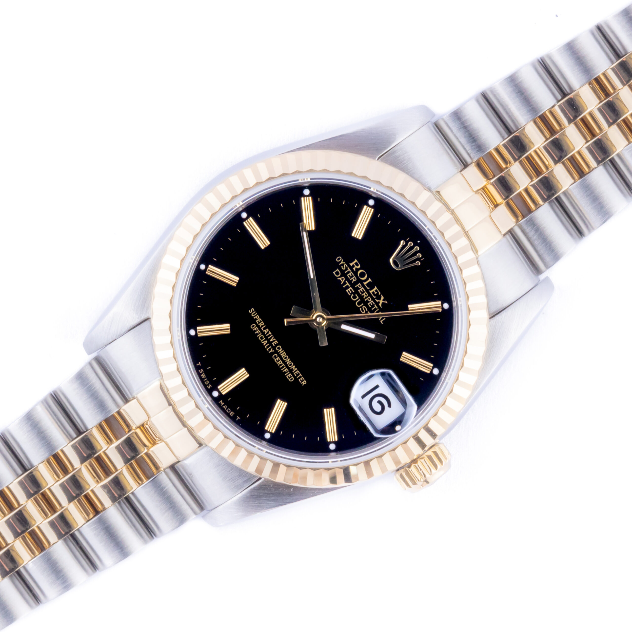 Rolex Oyster Perpetual Datejust Mid-Size Black 68273 1991 (Vollständiger Satz) 1 rolex-datejust-midsize-68273-2