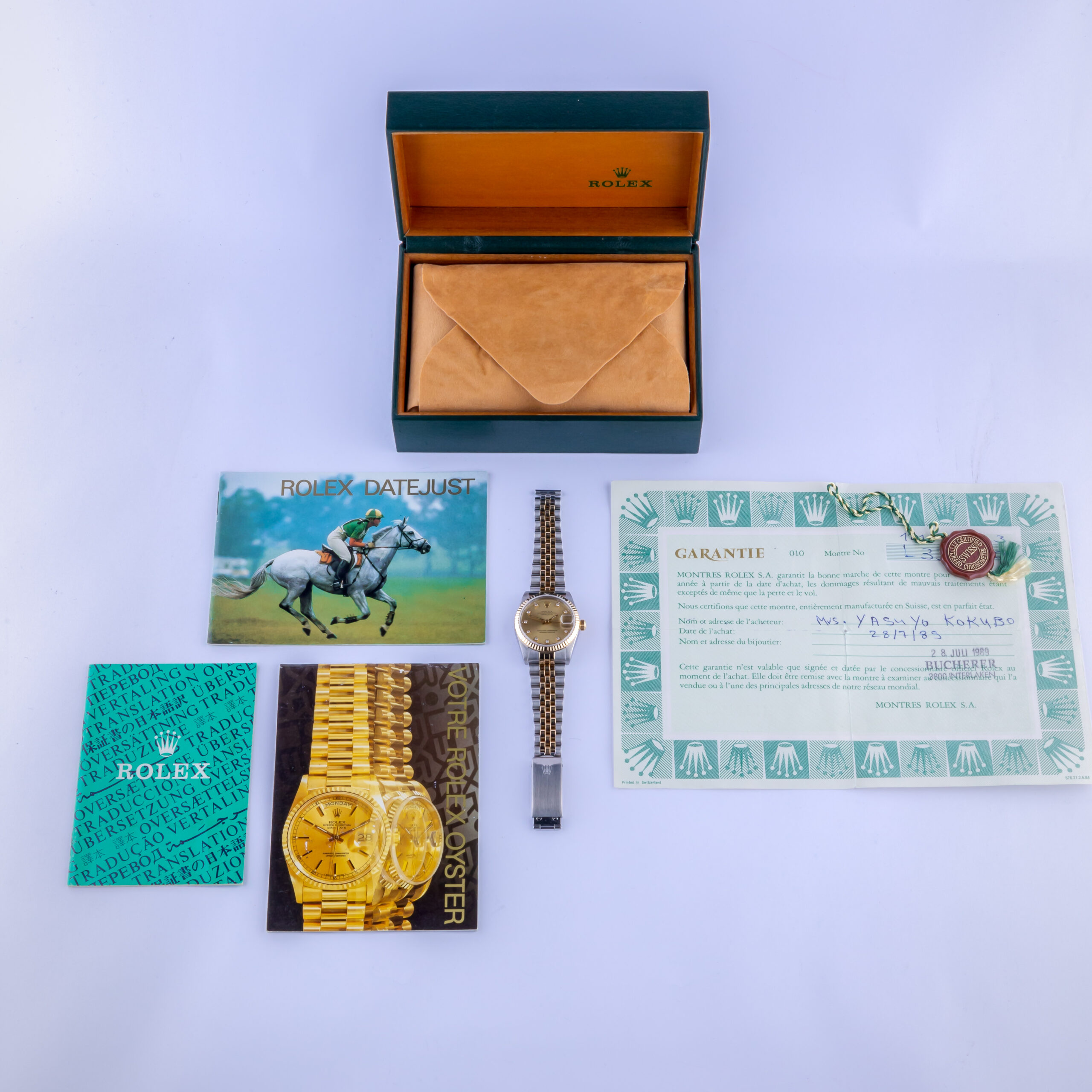 Rolex Datejust Mid-Size Champagne Diamond 68273 1989 (Full Set) 8 rolex-datejust-mid-size-68273-8
