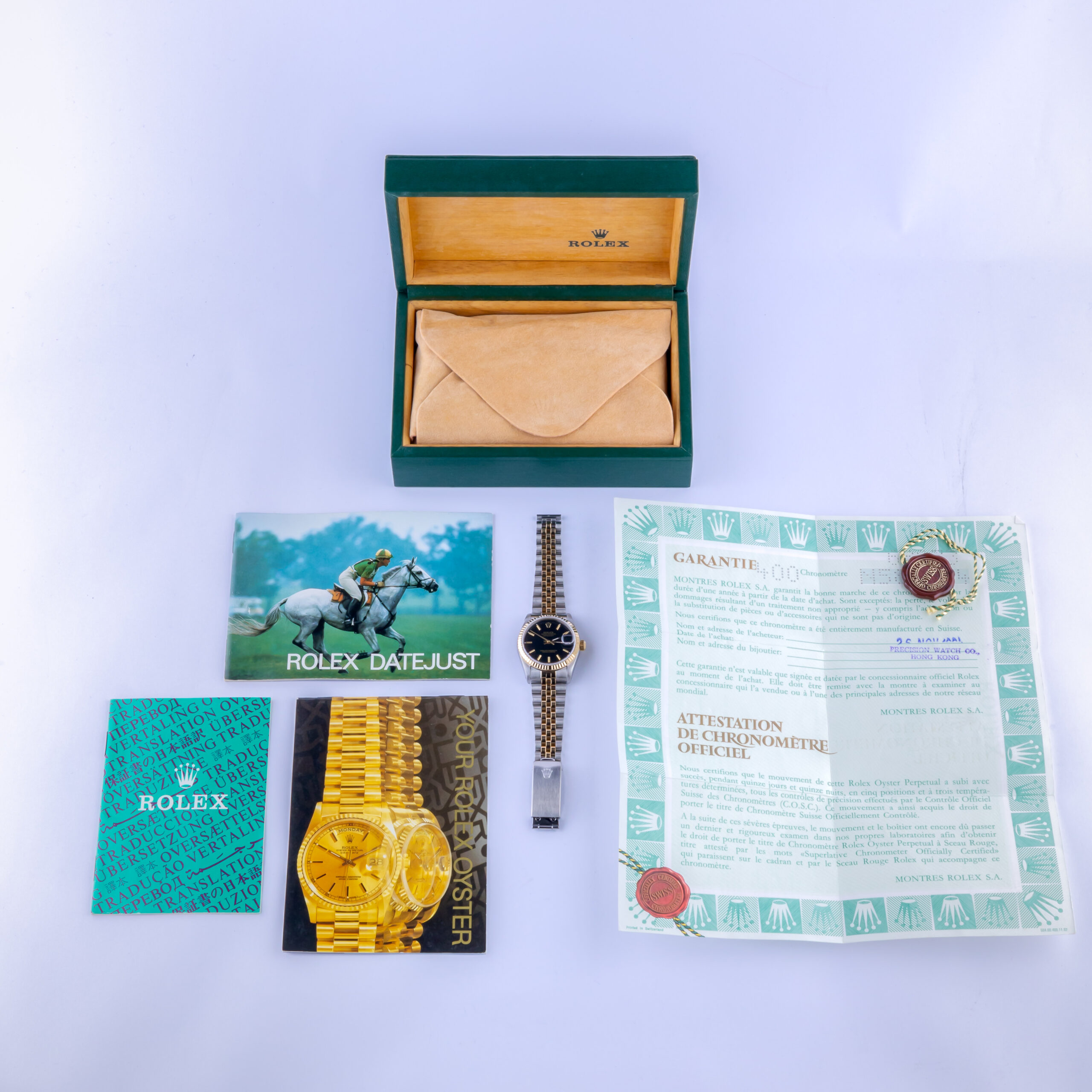 Rolex Oyster Perpetual Datejust Mid-Size Black 68273 1991 (Vollständiger Satz) 8 rolex-datejust-midsize-68273-2