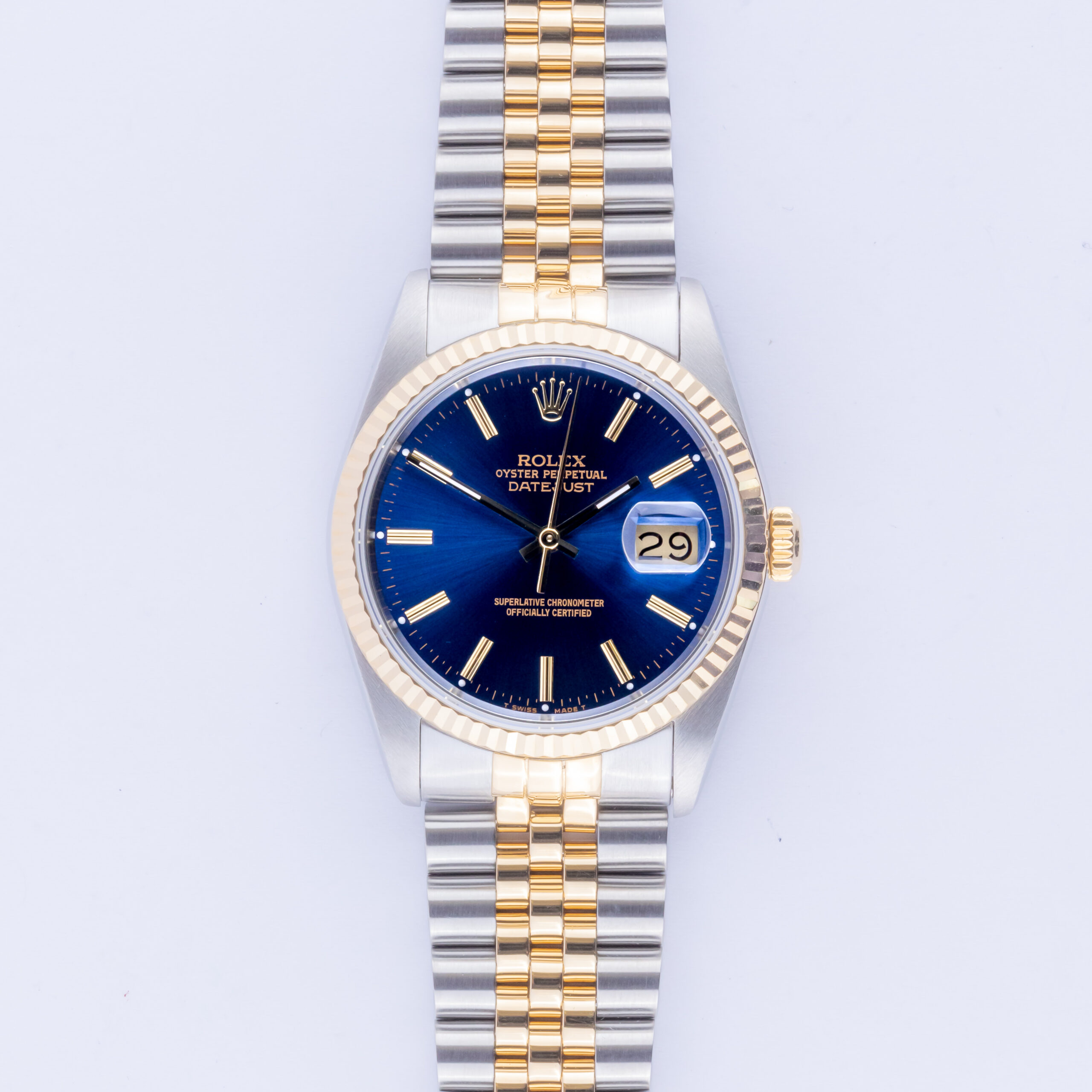 Rolex Oyster Perpetual Datejust Blue 16233 1988 (Full Set) 3 rolex-datejust-16233-55