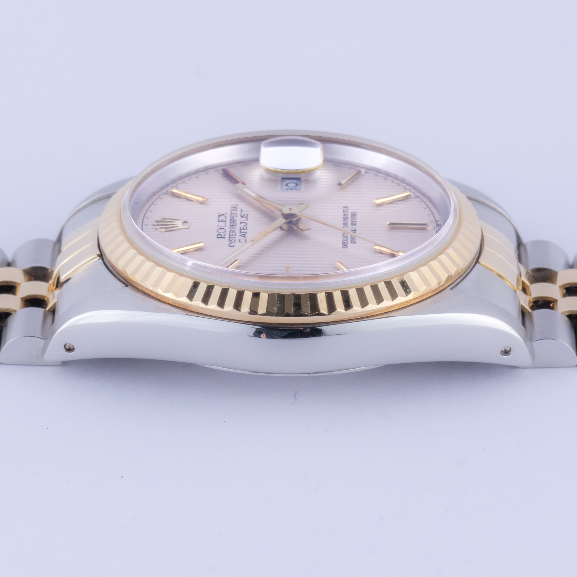 Rolex Oyster Perpetual Datejust Champagne Tapestry 16233 1989 5 rolex-datejust-16233-57