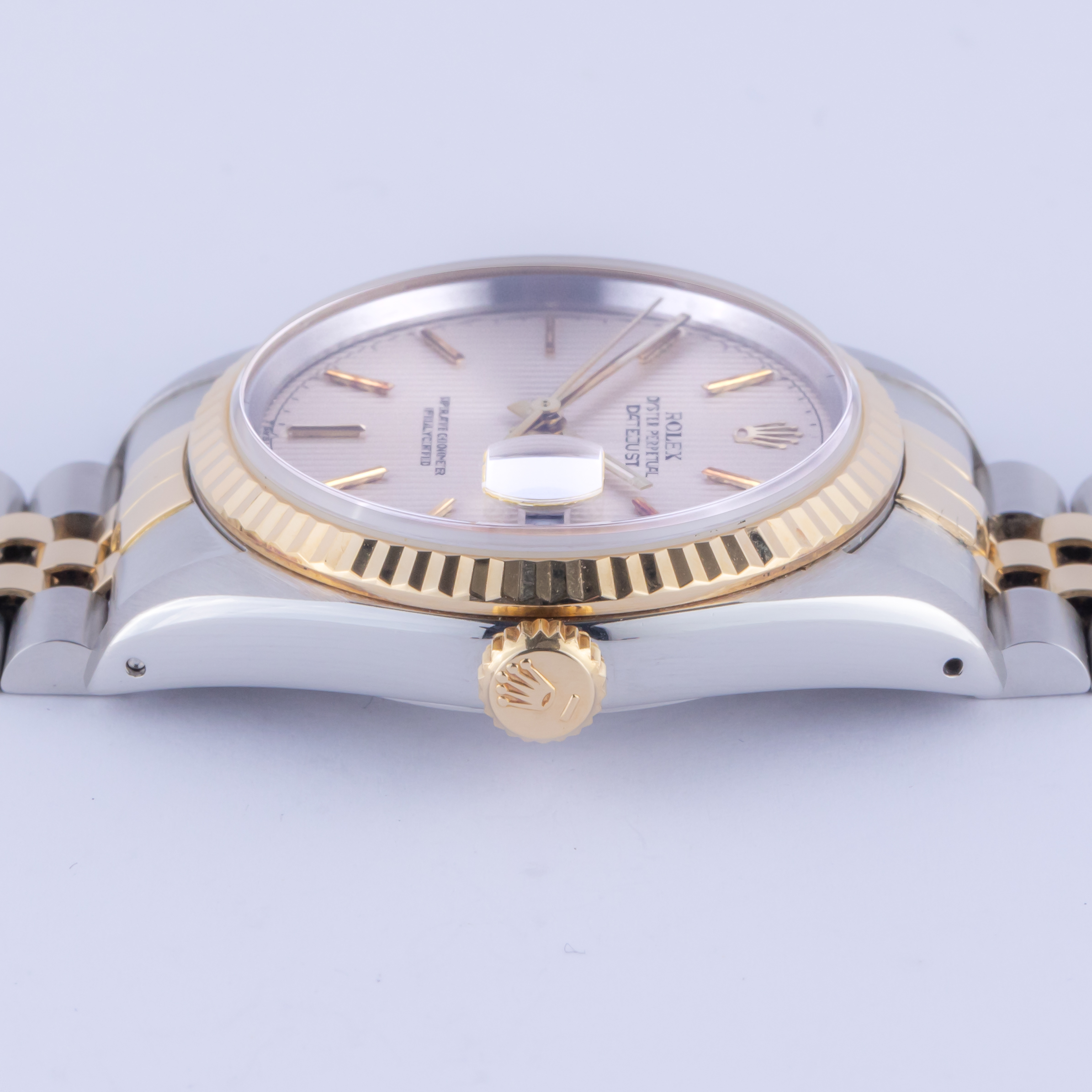 Rolex Oyster Perpetual Datejust Champagne Tapestry 16233 1989 6 rolex-datejust-16233-57