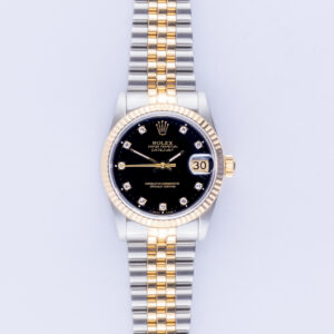Rolex Oyster Perpetual Datejust Mid-Size Black Diamond 68273 1985 (Vollständiger Satz) 10 rolex-datejust-mid-size-68273-9