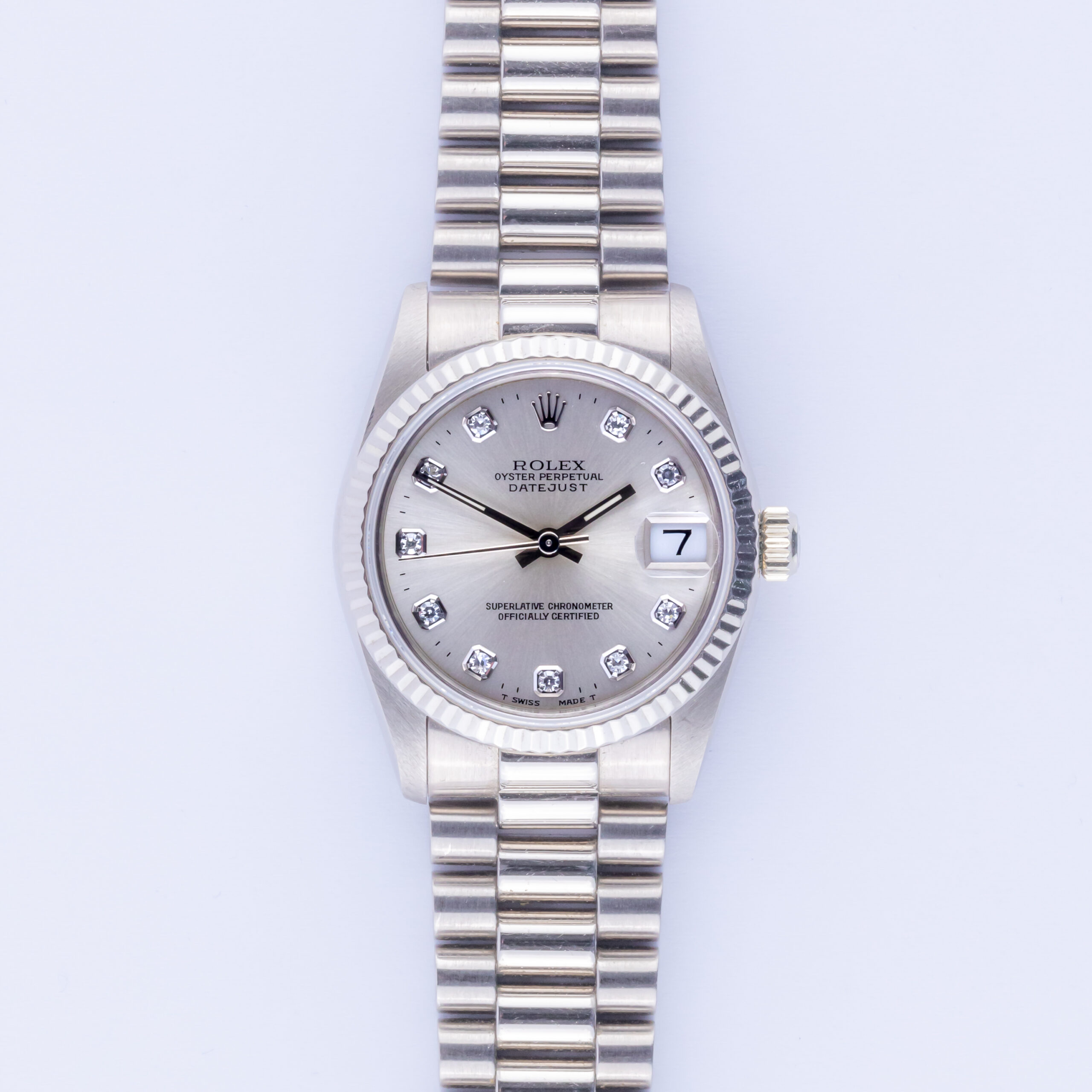 Rolex Datejust 31 Mid-Size Silver Diamond 68279 1991 (Full Set) 3 rolex-datejust-mid-size-68279