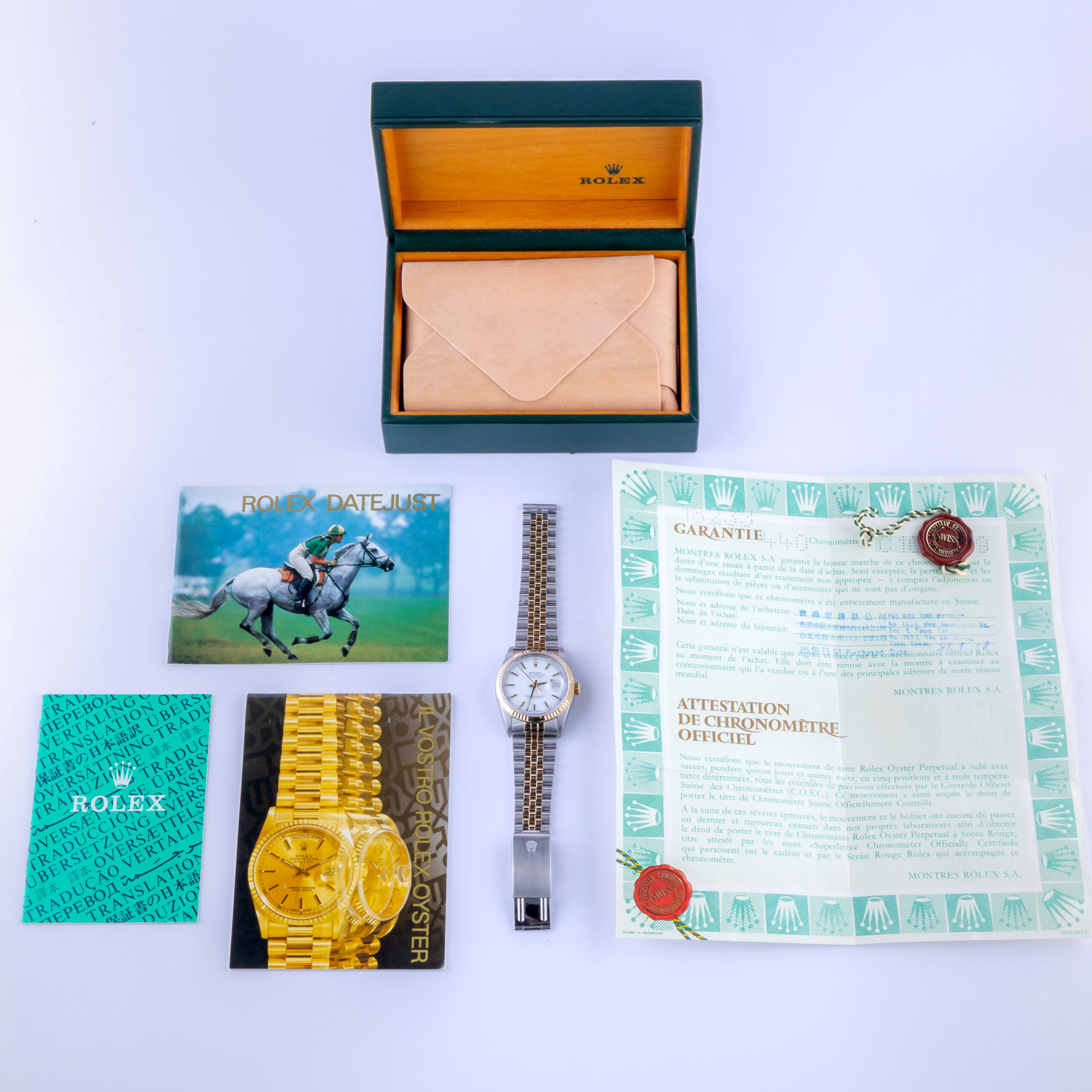 Rolex Oyster Perpetual Datejust White 16233 1992 (Vollständiger Satz) 8 rolex-datejust-16233-62