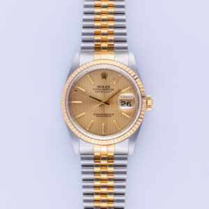 Rolex Oyster Perpetual Datejust Champagne Tapestry 16233 1991 9 rolex-datejust-16233-65