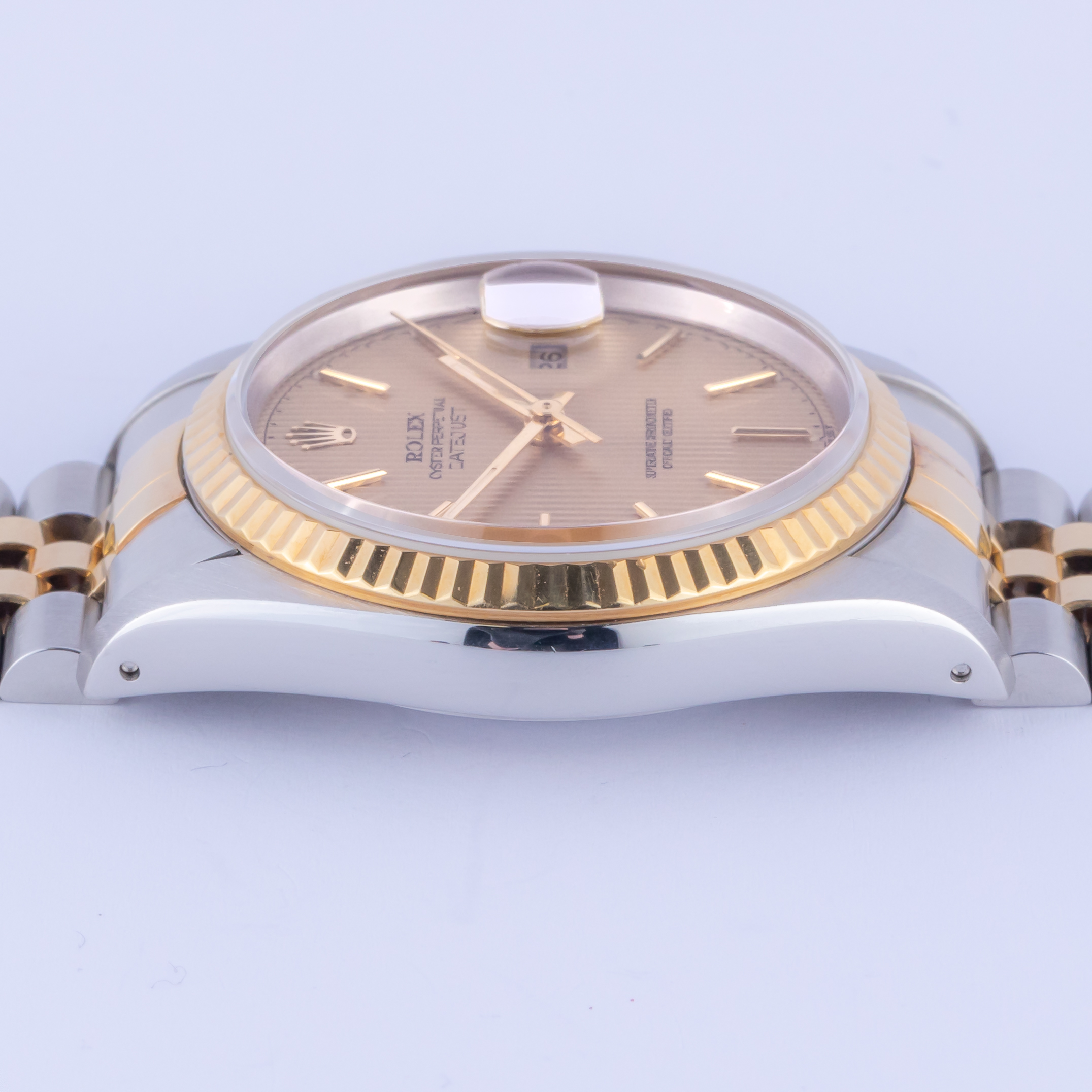 Rolex Oyster Perpetual Datejust Champagne Tapestry 16233 1991 5 rolex-datejust-16233-65