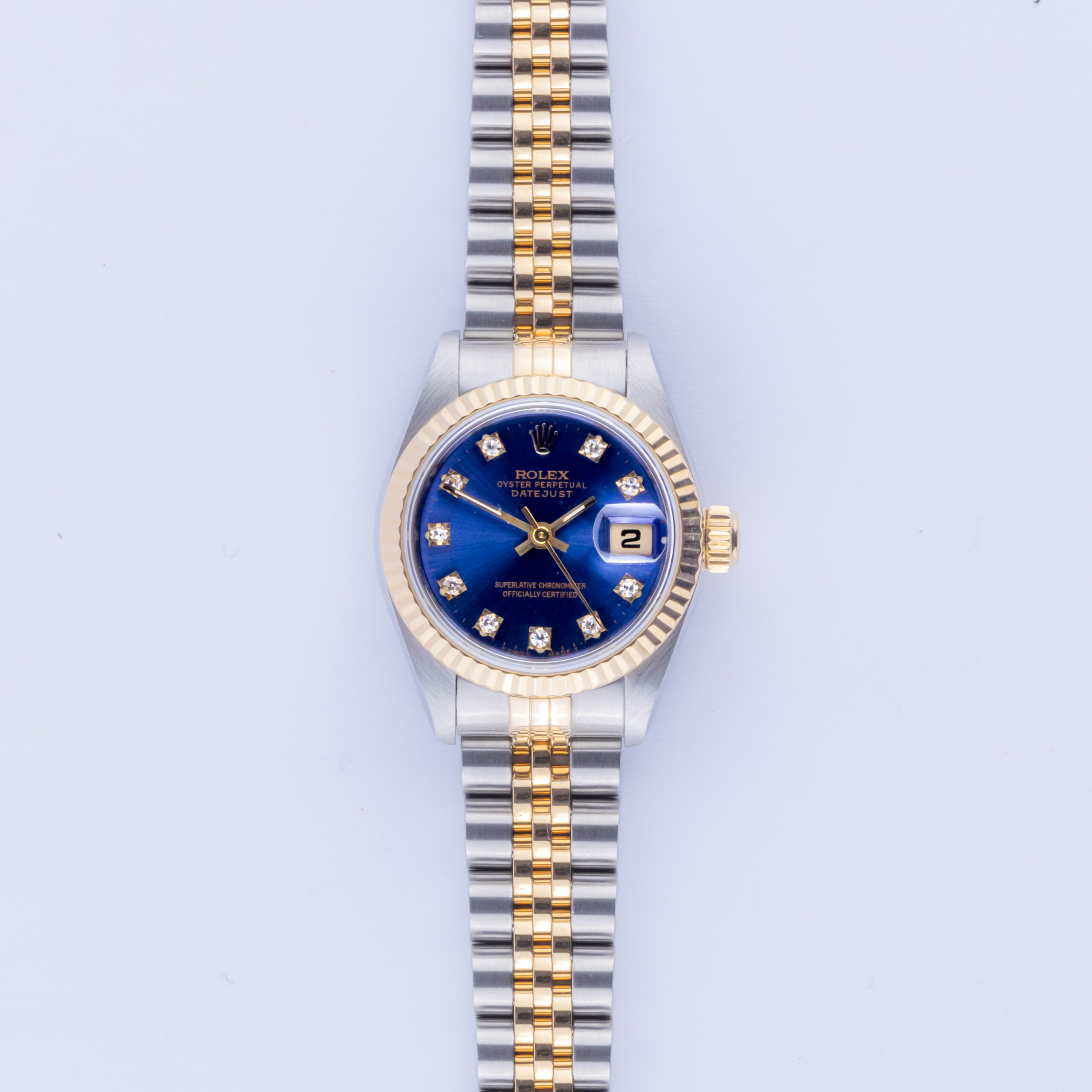 Rolex Lady-Datejust Blue Diamond 69173 1996 (Vollständiger Satz) 3 rolex-lady-datejust-69173-43