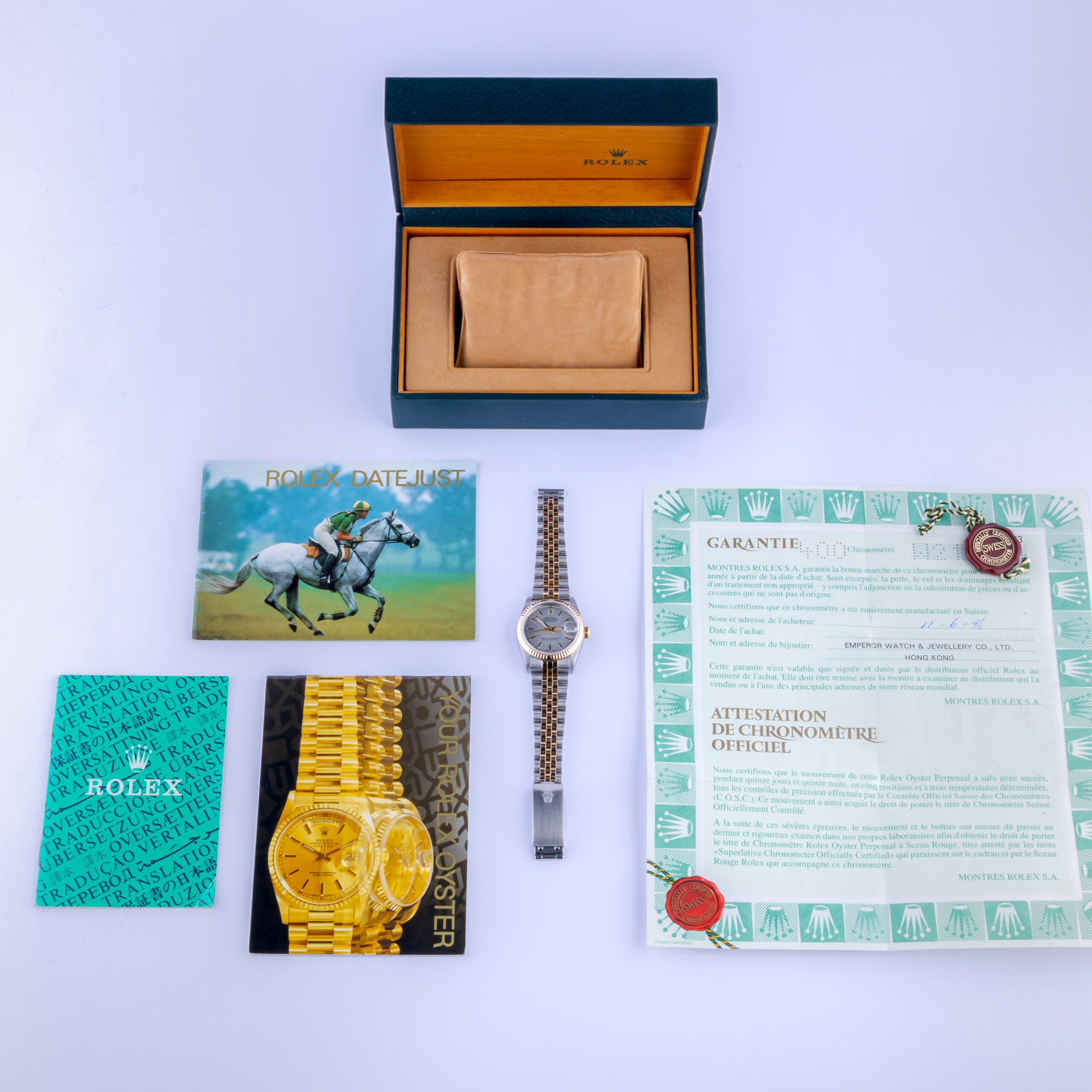 Rolex Datejust Mid-Size Silver 68273 1995 (Full Set) 8 Rolex Datejust Mid-Size Silver 68273 1995 (Full Set) - Image 8