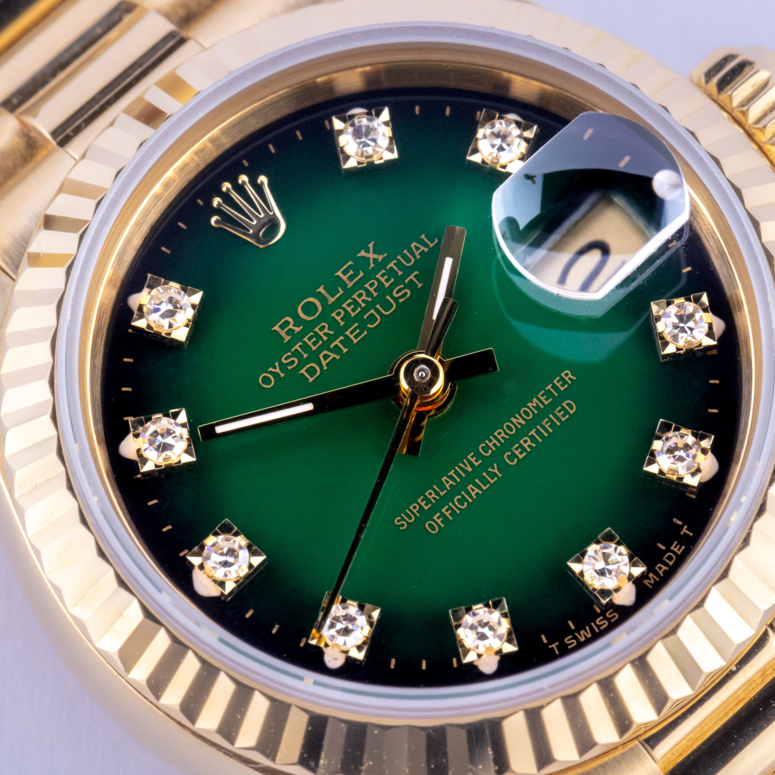 Rolex Lady-Datejust Green Vignette Diamond 69178 1988 (Full Set) 2 rolex-lady-datejust-69178-17