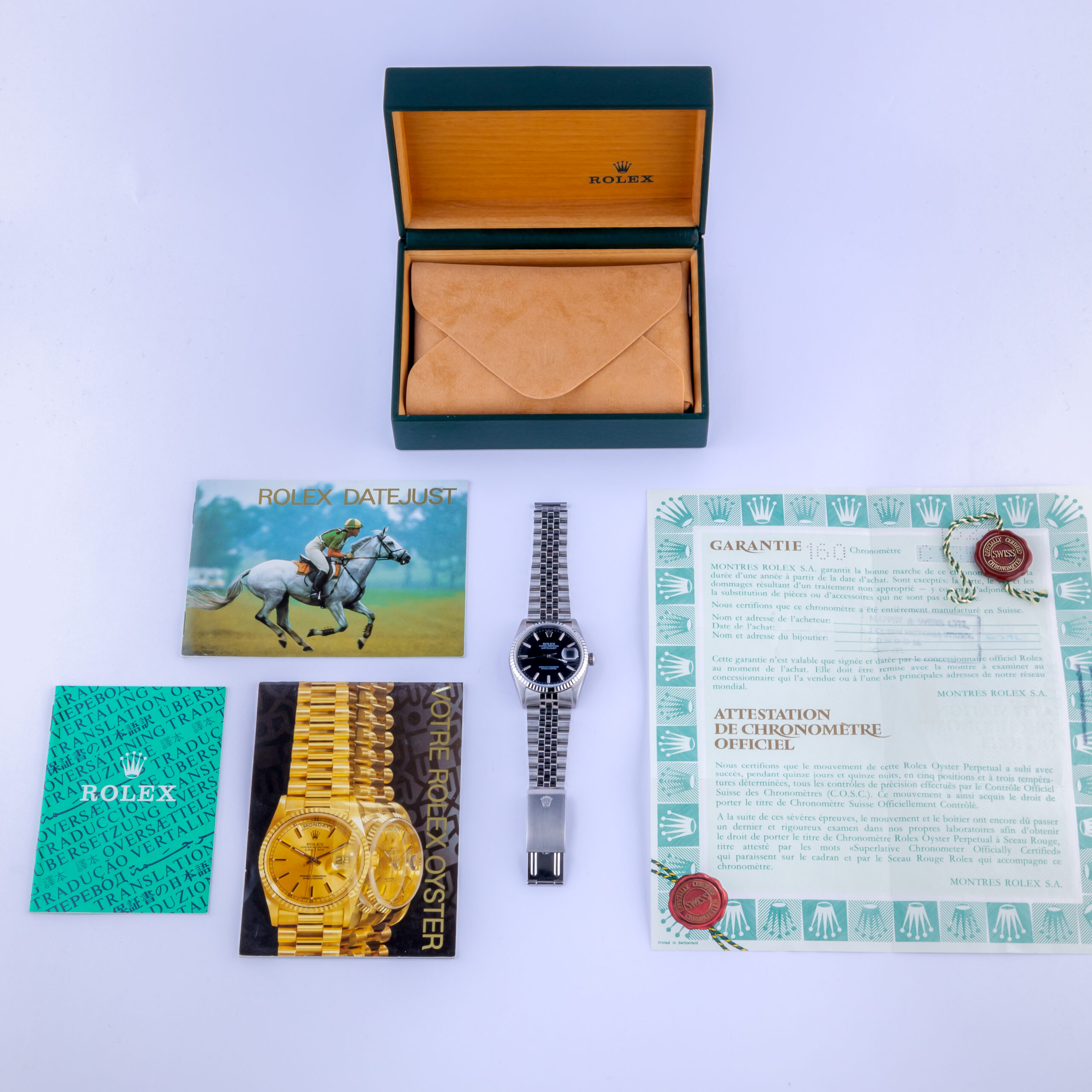 Rolex Oyster Perpetual Datejust Black 16234 1992 (Full Set) 8 Rolex Oyster Perpetual Datejust Black 16234 1992 (Full Set) - Image 8