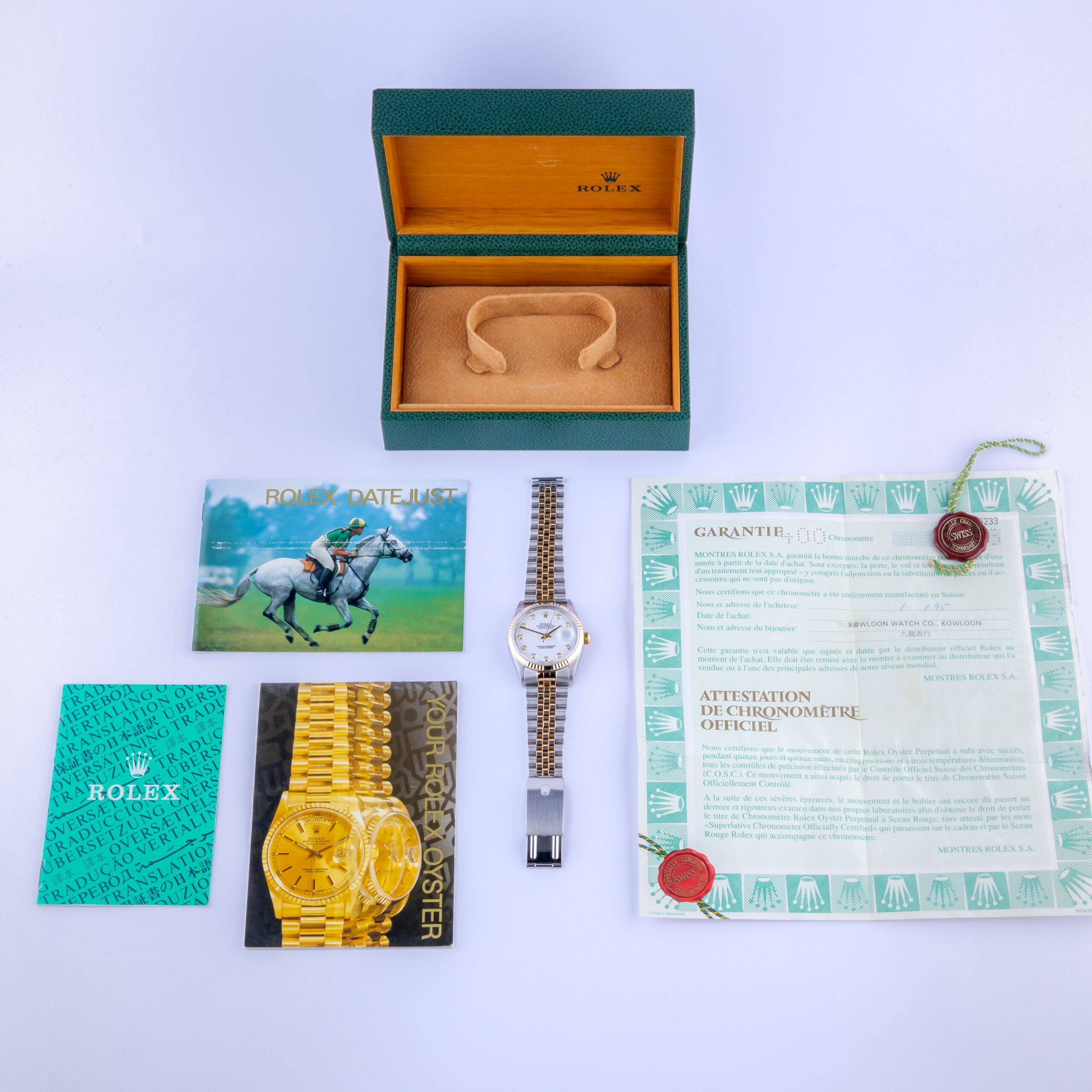 Rolex Oyster Perpetual Datejust White Diamond 16233 1993 (Full Set) 8 rolex-datejust-16233-75