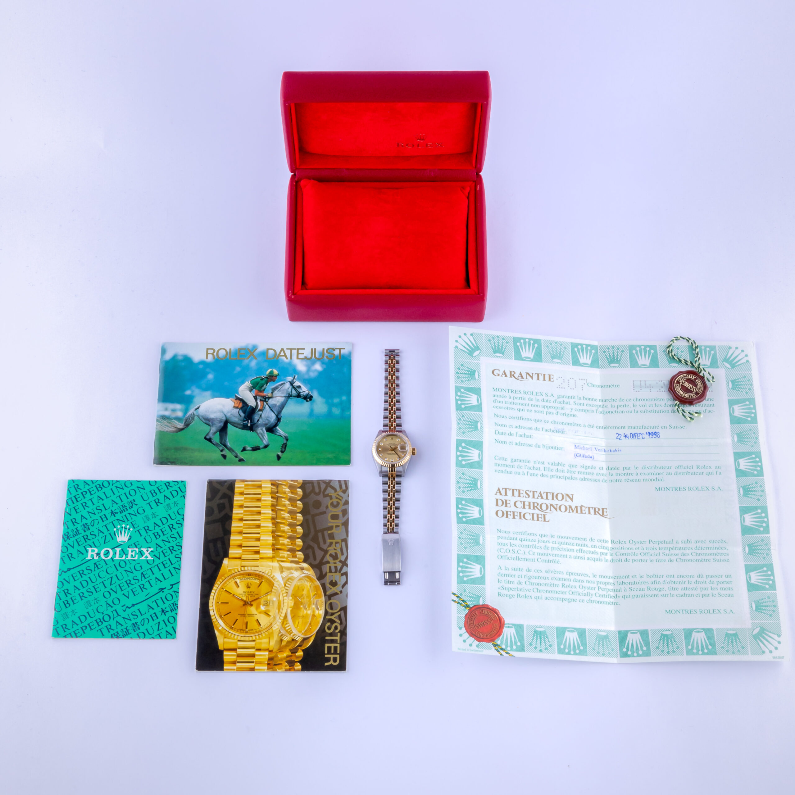 Rolex Lady-Datejust Champagne Diamond 69173 1997 (Vollständiger Satz) 8 rolex-lady-datejust-69173-52