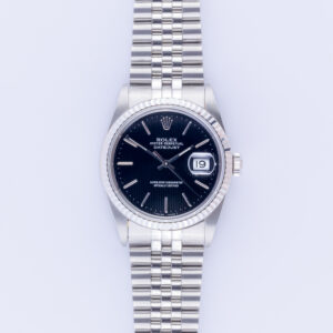 Rolex Oyster Perpetual Datejust Black Tapestry 16234 1990 (Full Set) 10 rolex-datejust-16234-73