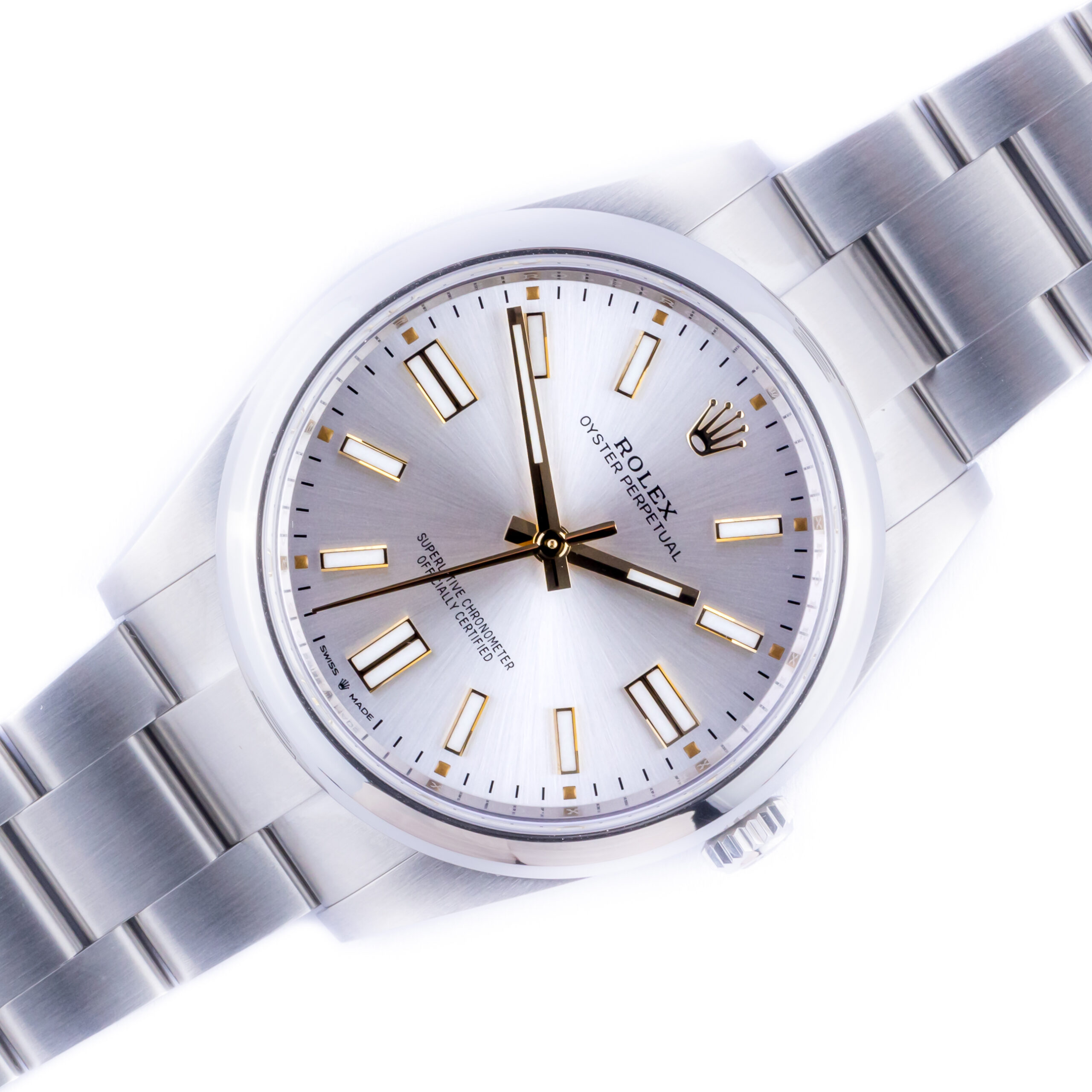 NEW Rolex Oyster Perpetual Silver 124300 2024 (Vollständiger Satz) 1 rolex-oyster-perpetual-124300-2