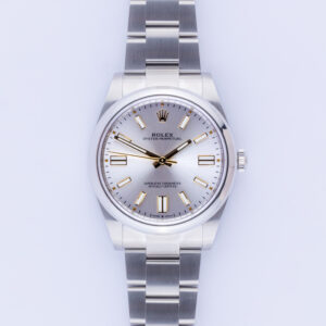 NEW Rolex Oyster Perpetual Silver 124300 2024 (Vollständiger Satz) 10 rolex-oyster-perpetual-124300-2