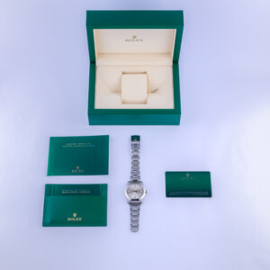 NEW Rolex Oyster Perpetual Silver 124300 2024 (Vollständiger Satz) 15 rolex-oyster-perpetual-124300-2