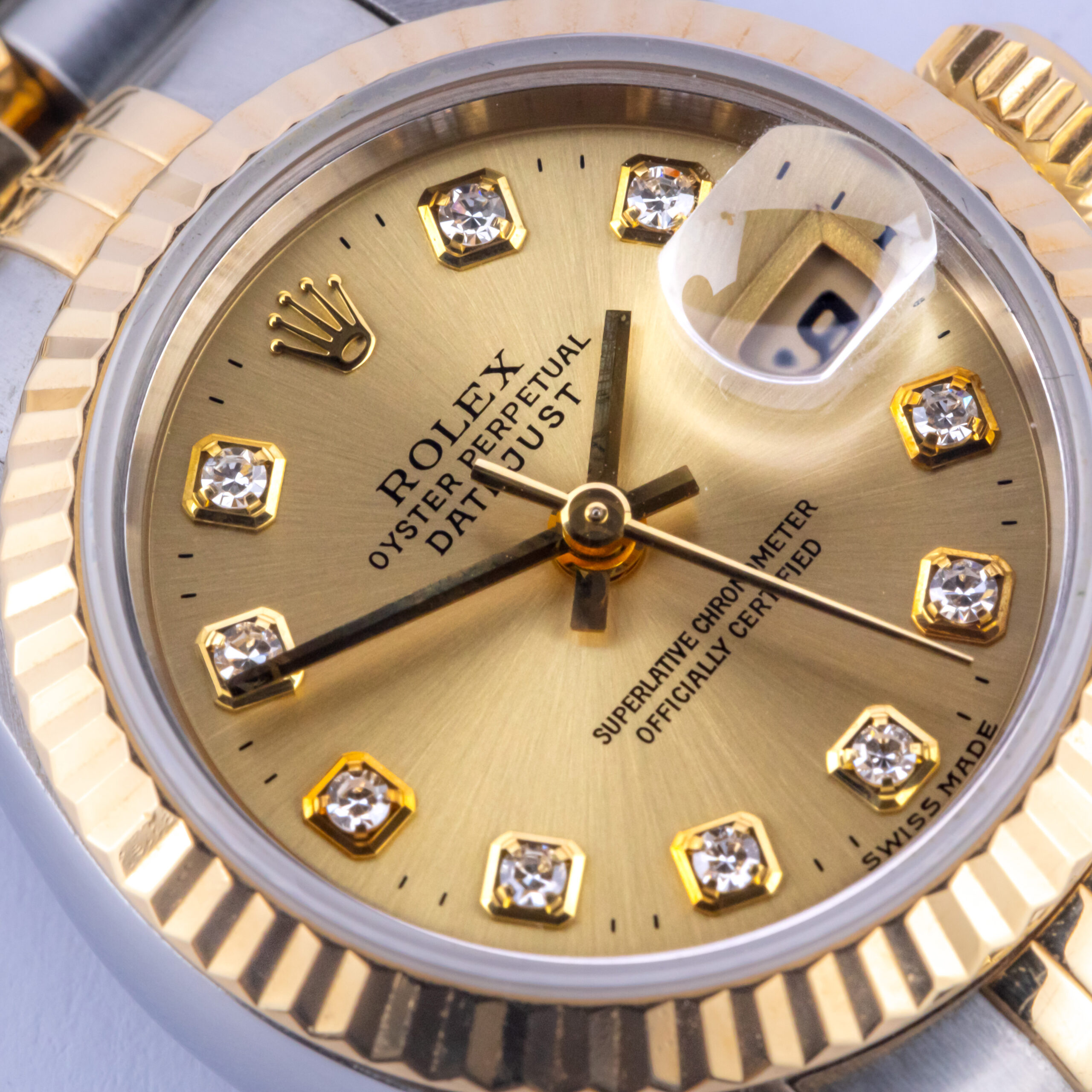 Rolex Lady-Datejust Champagne Diamond 69173 1997 (Vollständiger Satz) 2 rolex-lady-datejust-69173-52