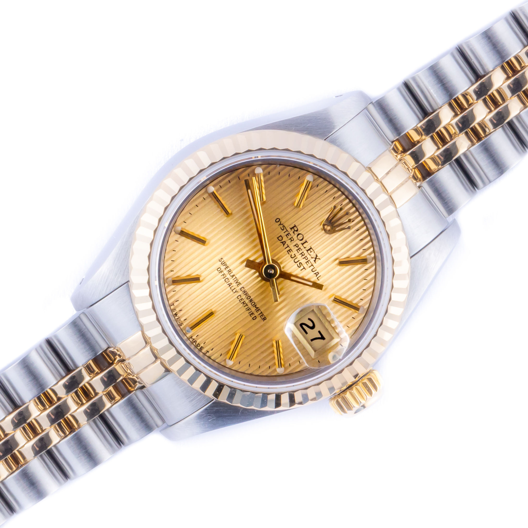 Rolex Lady-Datejust Champagne Tapestry 69173 1988 (Full Set) 1 rolex-lady-datejust-69173-56