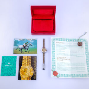 Rolex Lady-Datejust Champagne Roman 69173 1993 (Full Set) 15 2E0B1374 1CG 3M Langedyk Vintage Watches