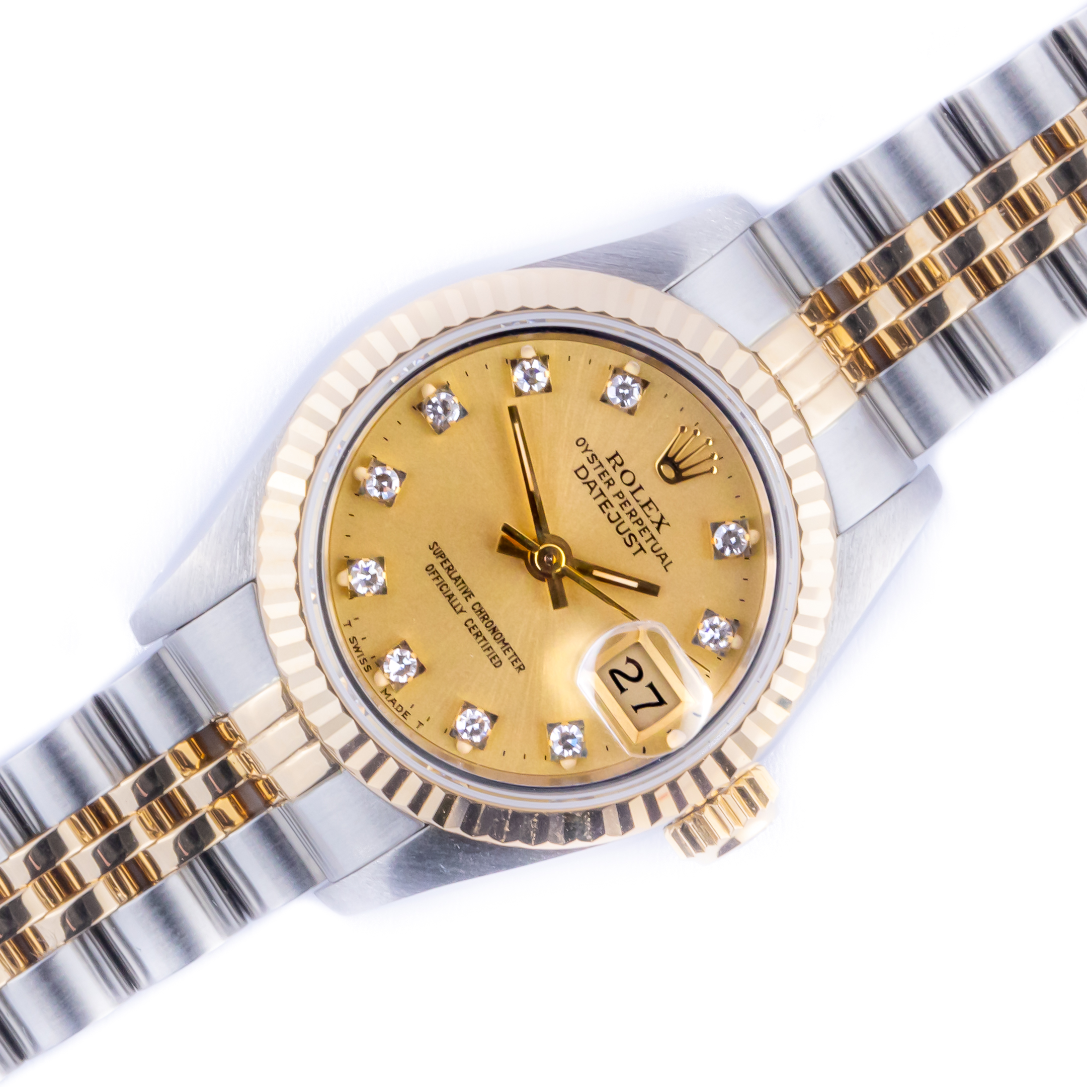 Rolex Lady-Datejust Champagne Diamond 69173 1986 (Vollständiger Satz) 1 rolex-lady-datejust-69173-60