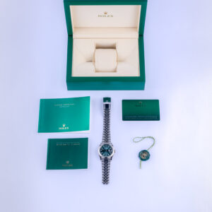 Rolex Oyster Perpetual Datejust Mint Green 126234 2022 (Full Set) 15 2E0B1885 1CG 3M Langedyk Vintage Watches