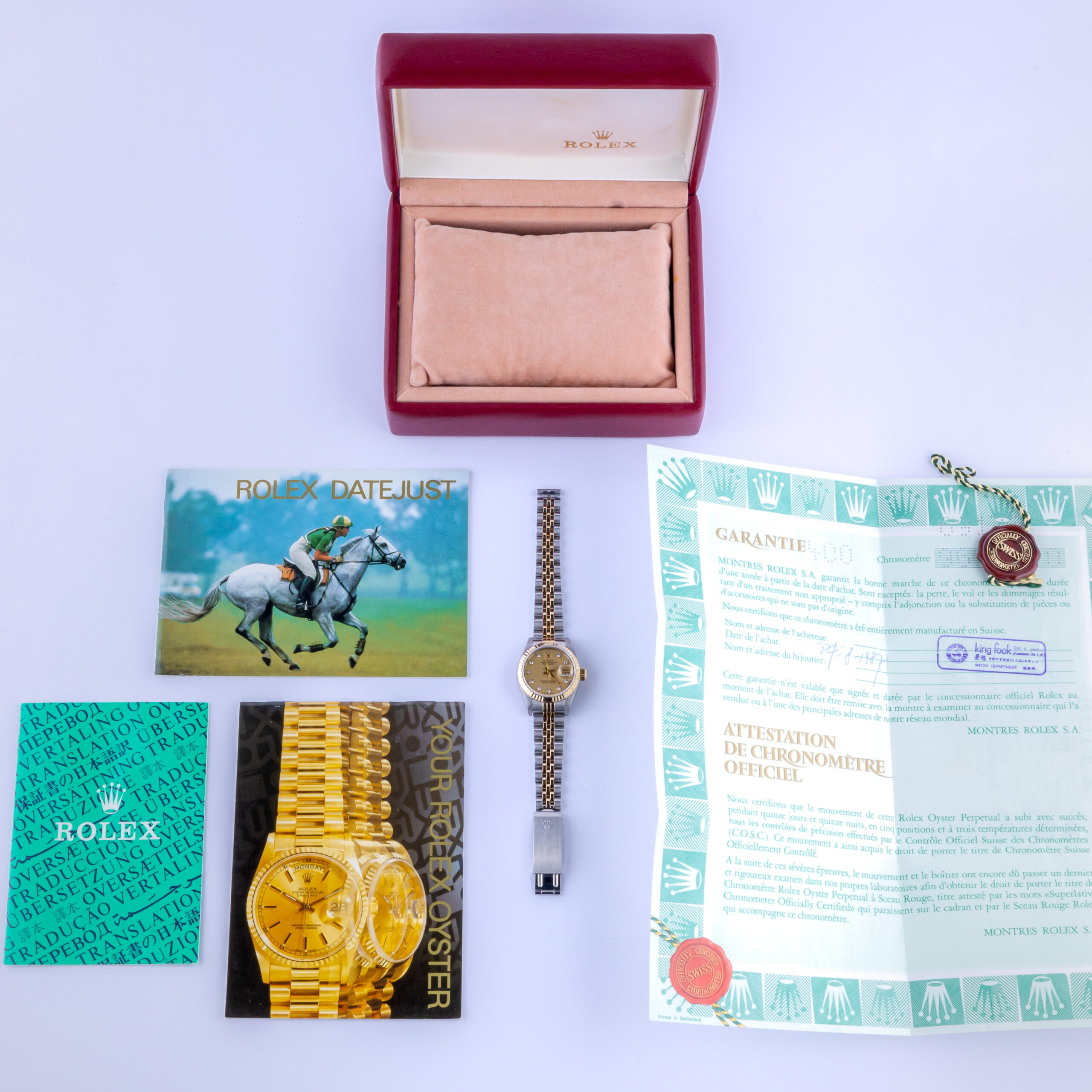 Rolex Lady-Datejust Champagne Diamond 69173 1986 (Vollständiger Satz) 8 rolex-lady-datejust-69173-60