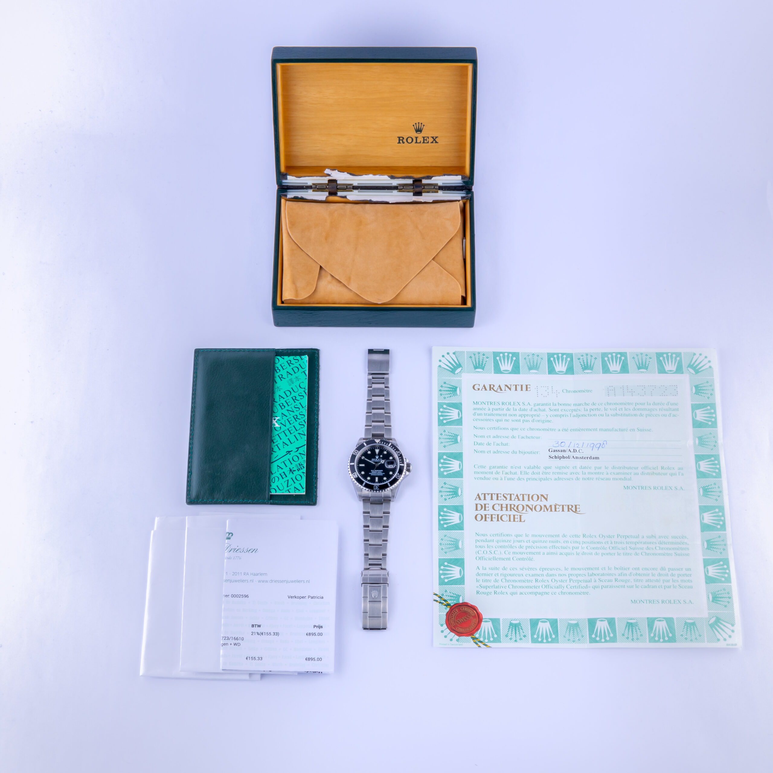 Rolex Submariner Date Black 16610 1999 (Full Set) 8 rolex-submariner-16610-14