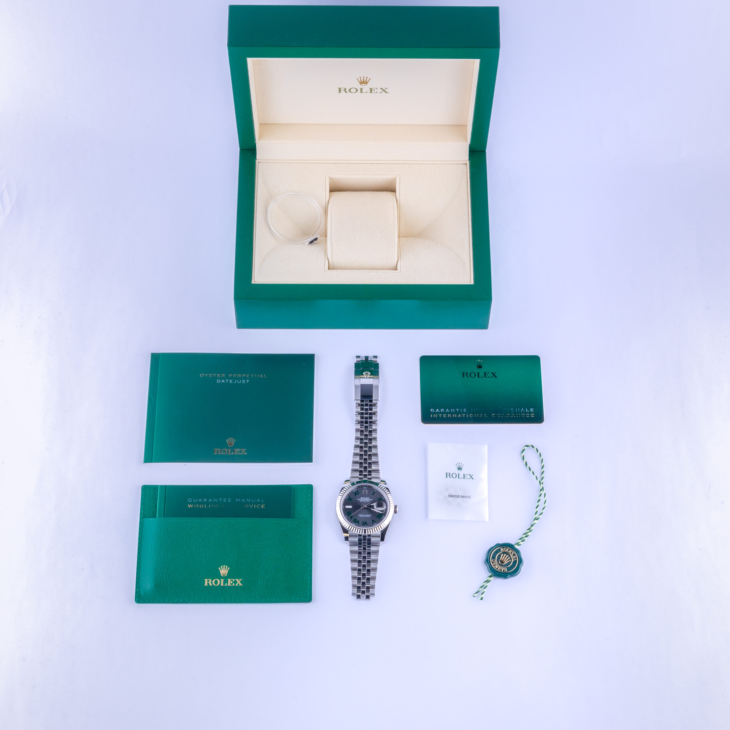 NEW Rolex Datejust 41 Wimbledon 126334 2024 (Full Set) 8 Rolex Datejust 126334 Wimbledon