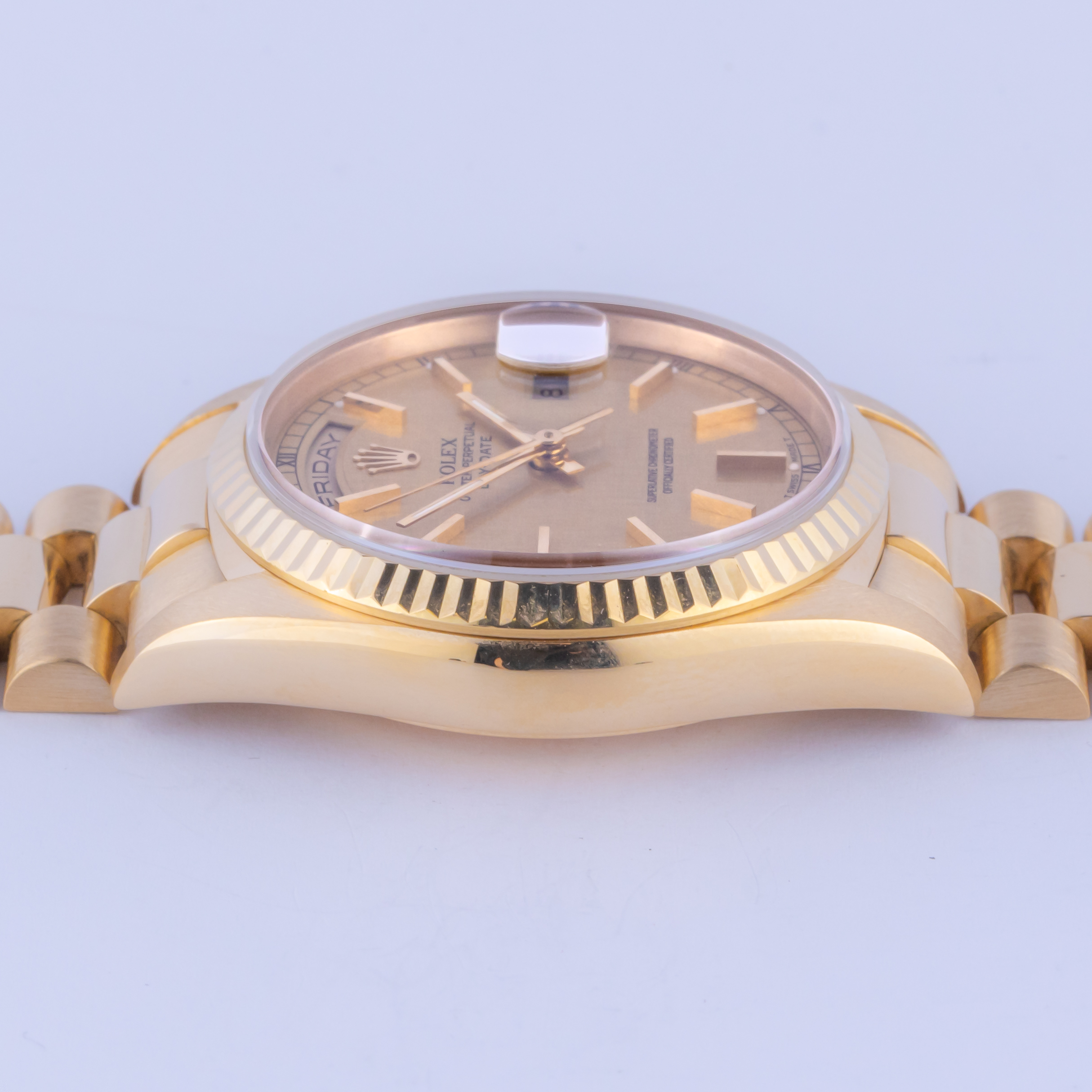 Rolex Day-Date Champagne Linen 18238 1991 (Full Set) 6 rolex-day-date-18238-23