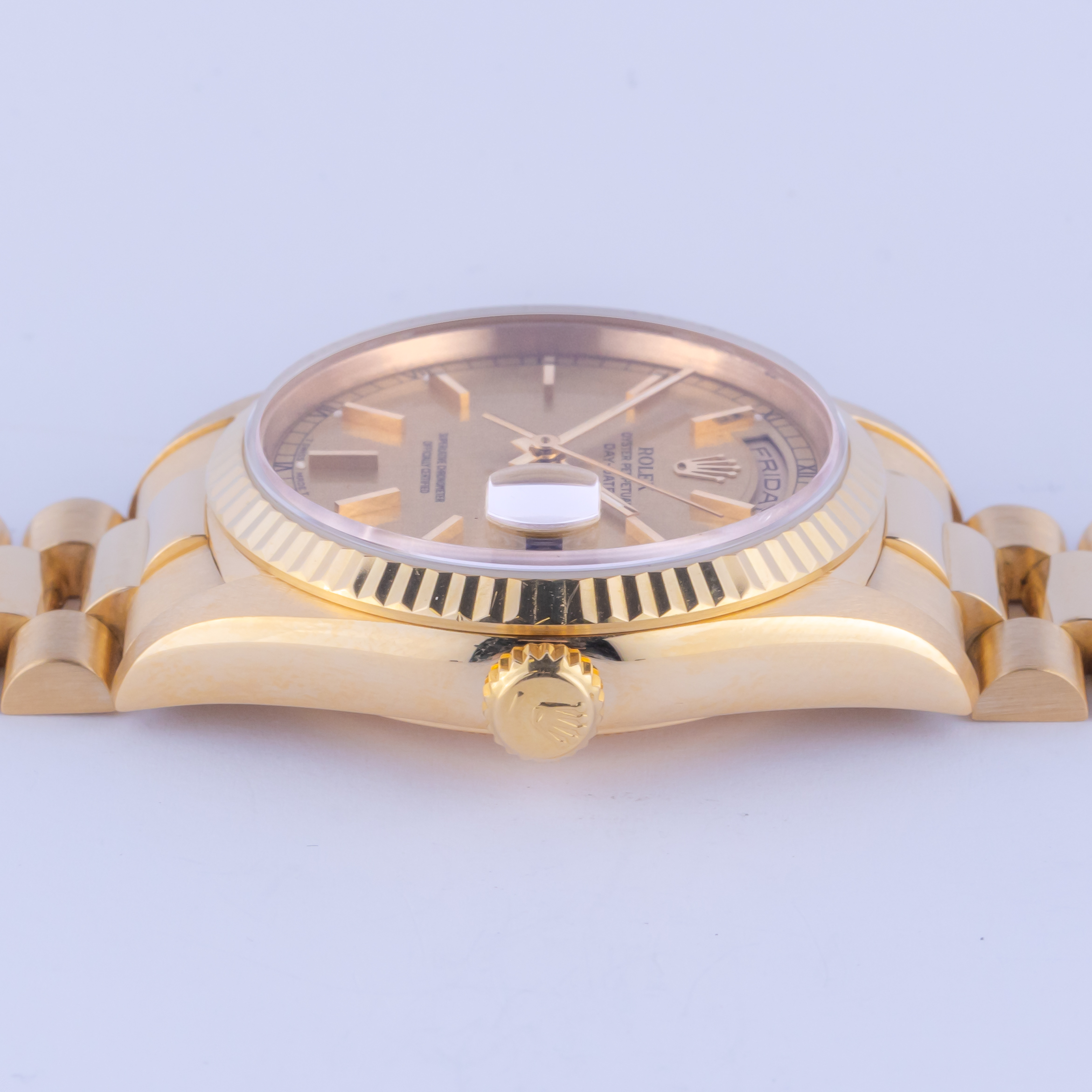 Rolex Day-Date Champagne Linen 18238 1991 (Full Set) 5 rolex-day-date-18238-23