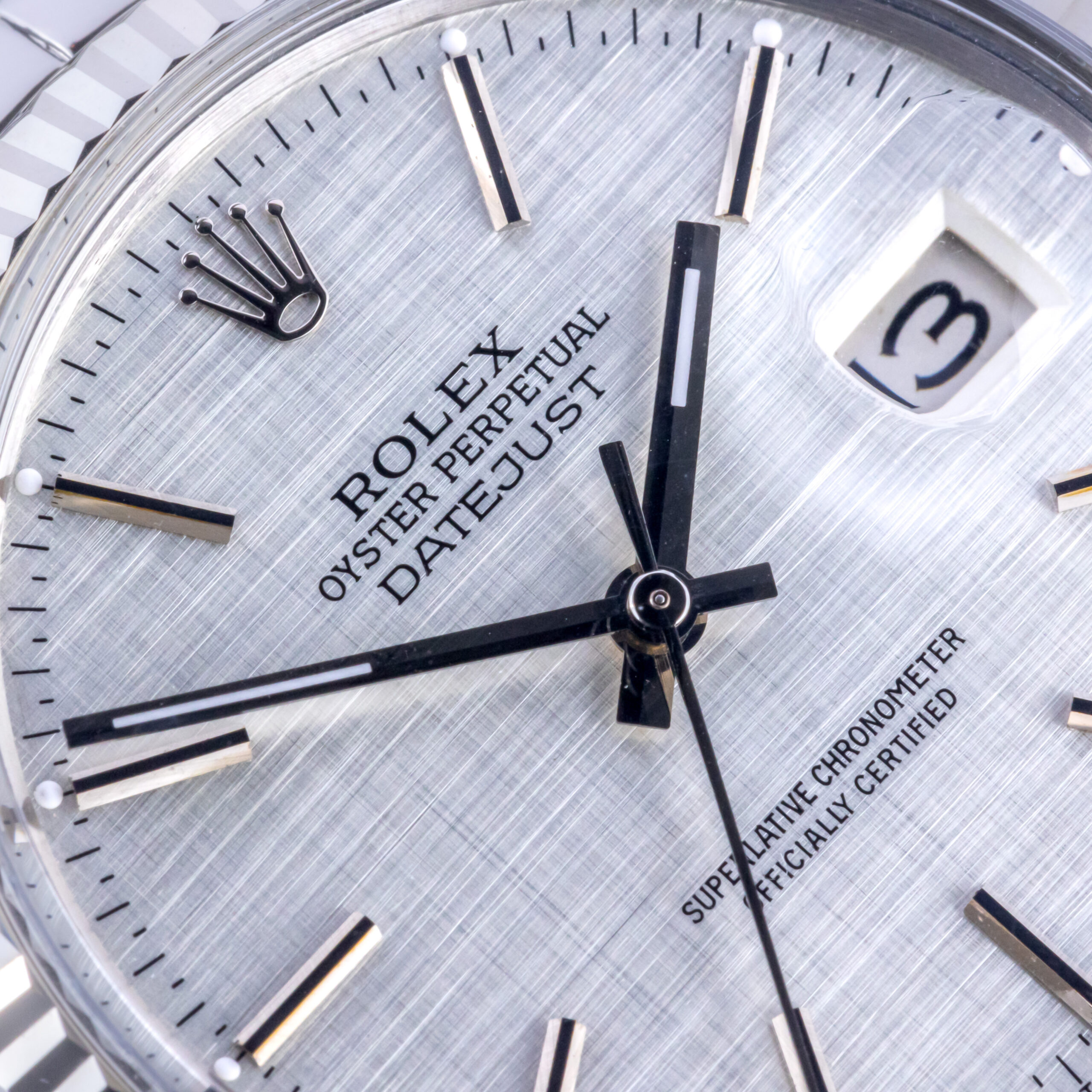 Rolex Oyster Perpetual Datejust Silver Linen 16014 1980 (Vollständiger Satz) 2 rolex-datejust-16014-23