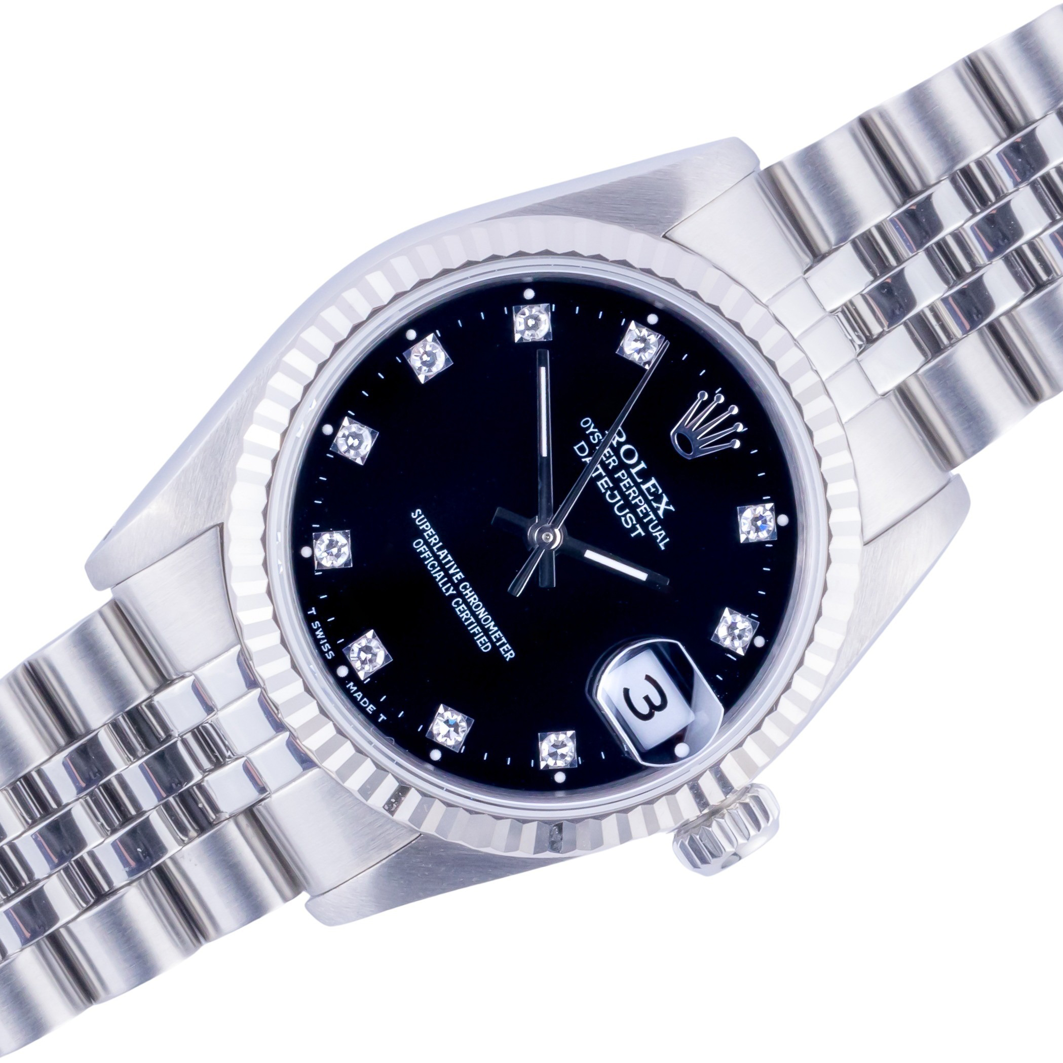 Rolex Datejust Mid-Size Black Diamond 68274 1989 (Full Set) 1 rolex-datejust-mid-size-68273-12