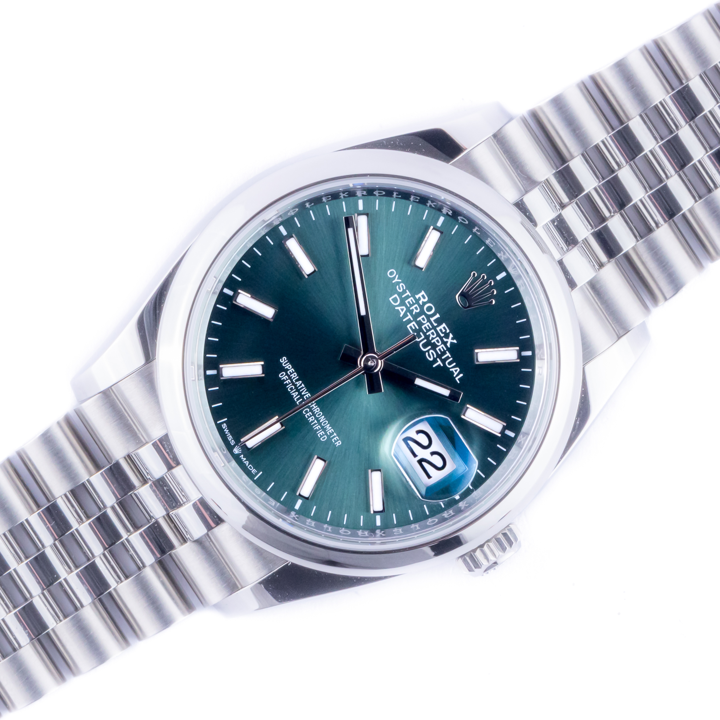 NEW Rolex Datejust Mint Green 126200 2024 (Full Set) 1 rolex-datejust-126200-4