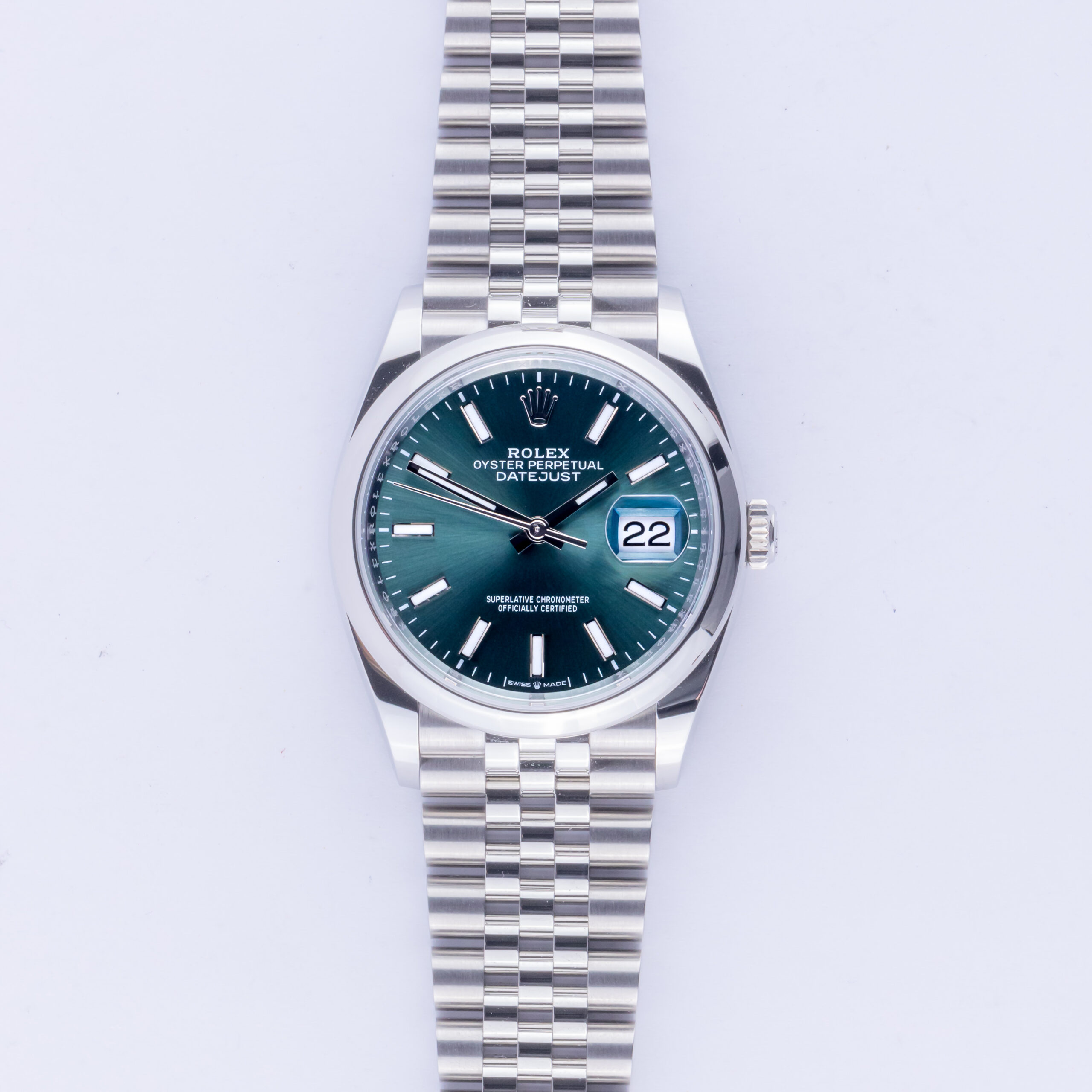 NEW Rolex Datejust Mint Green 126200 2024 (Full Set) 3 rolex-datejust-126200-4